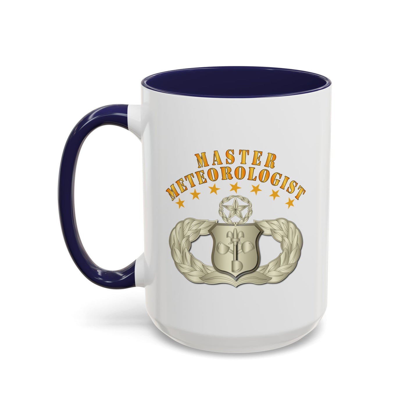 Accent Coffee Mug (11oz & 15oz) - USAF - Meteorologist - Master Badge wo DS