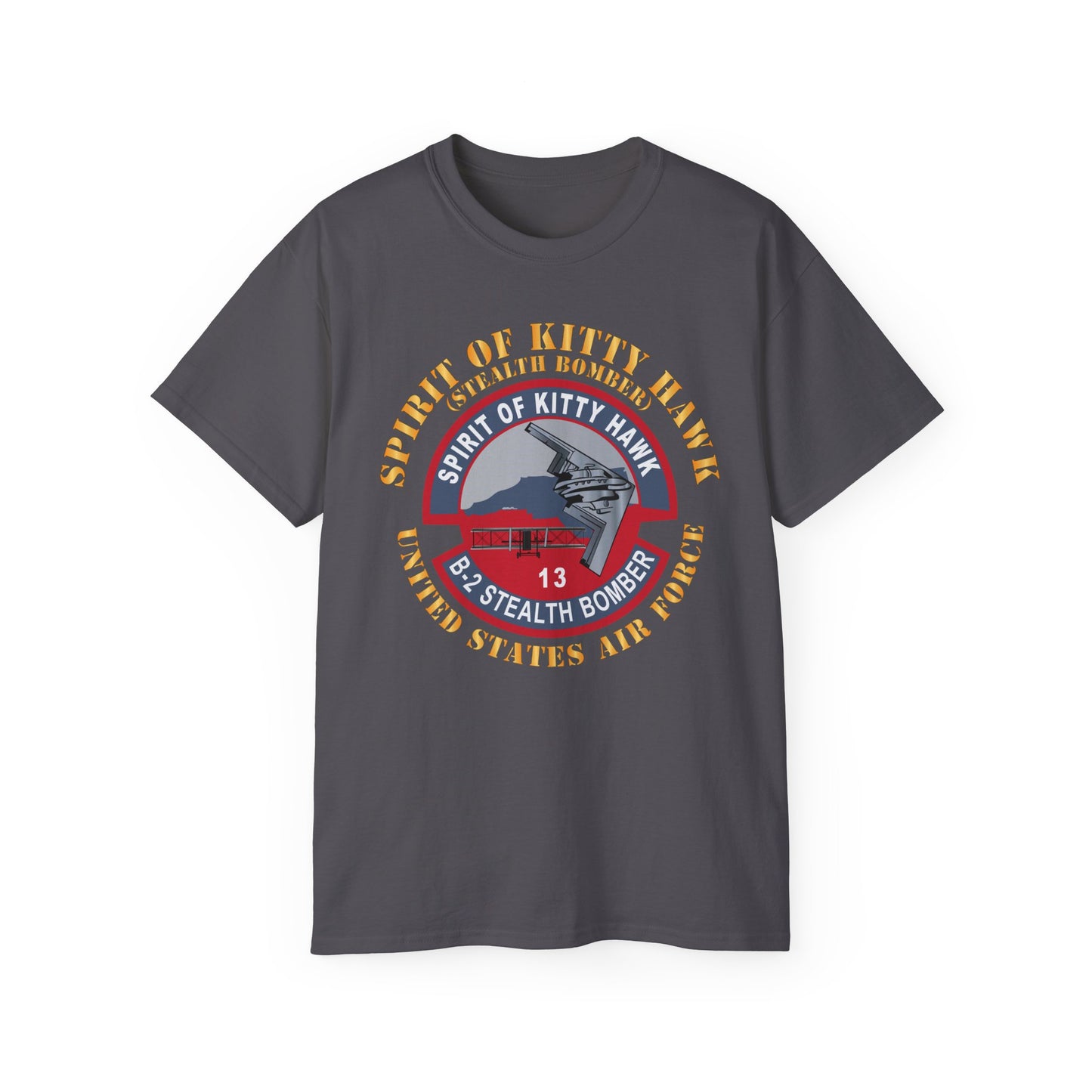 Unisex Ultra Cotton Tee - USAF - B2 - Spirit of Kitty Hawk - Stealth Bomber X 300