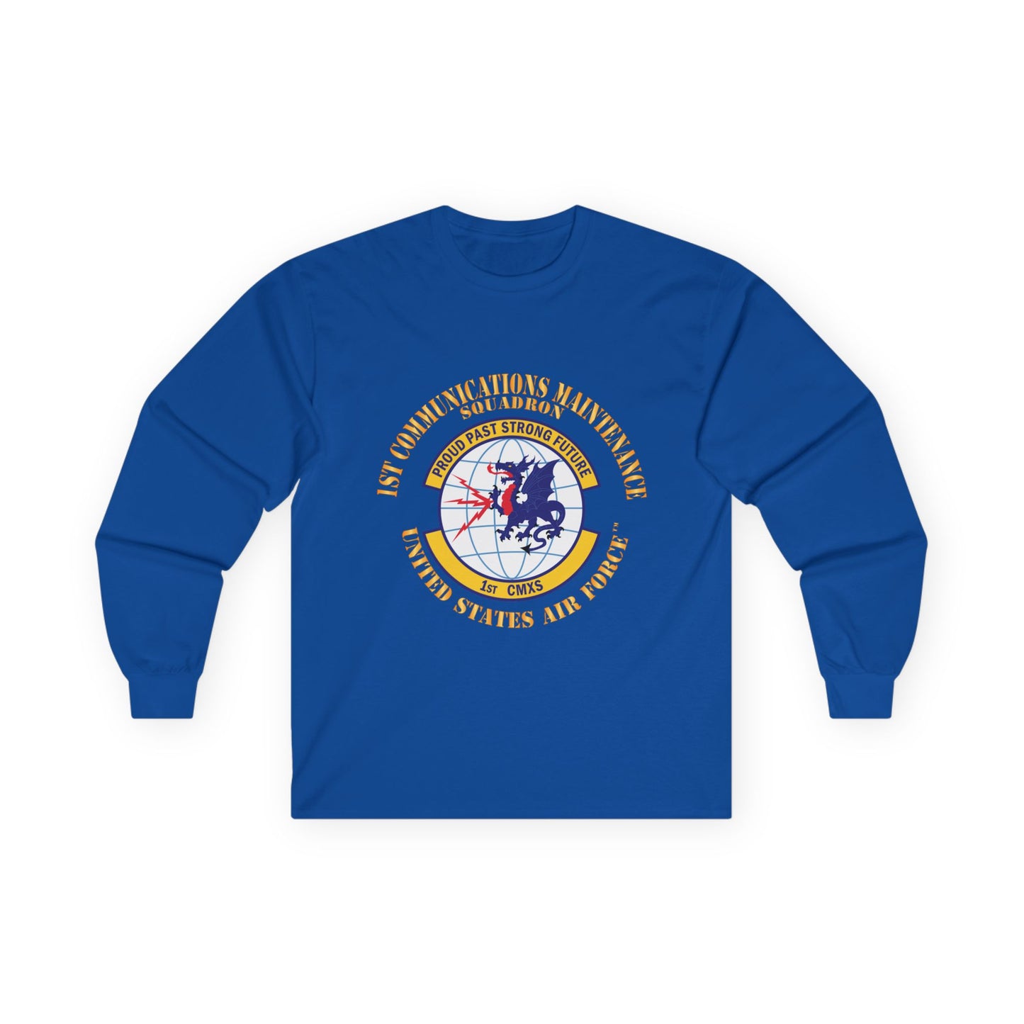 Unisex Ultra Cotton Long Sleeve Tee - USAF - 1st Communications Maintenance Squadron(USAFE) X 300