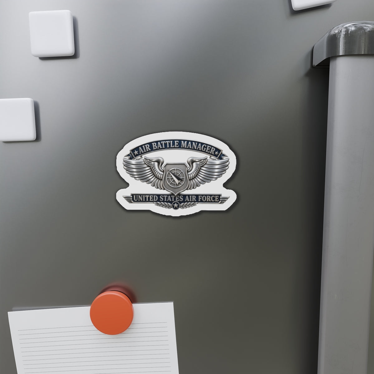 Die-Cut Magnet - USAF - Air Battle Manager Badge - United States Air Force- 3D - Enhanced