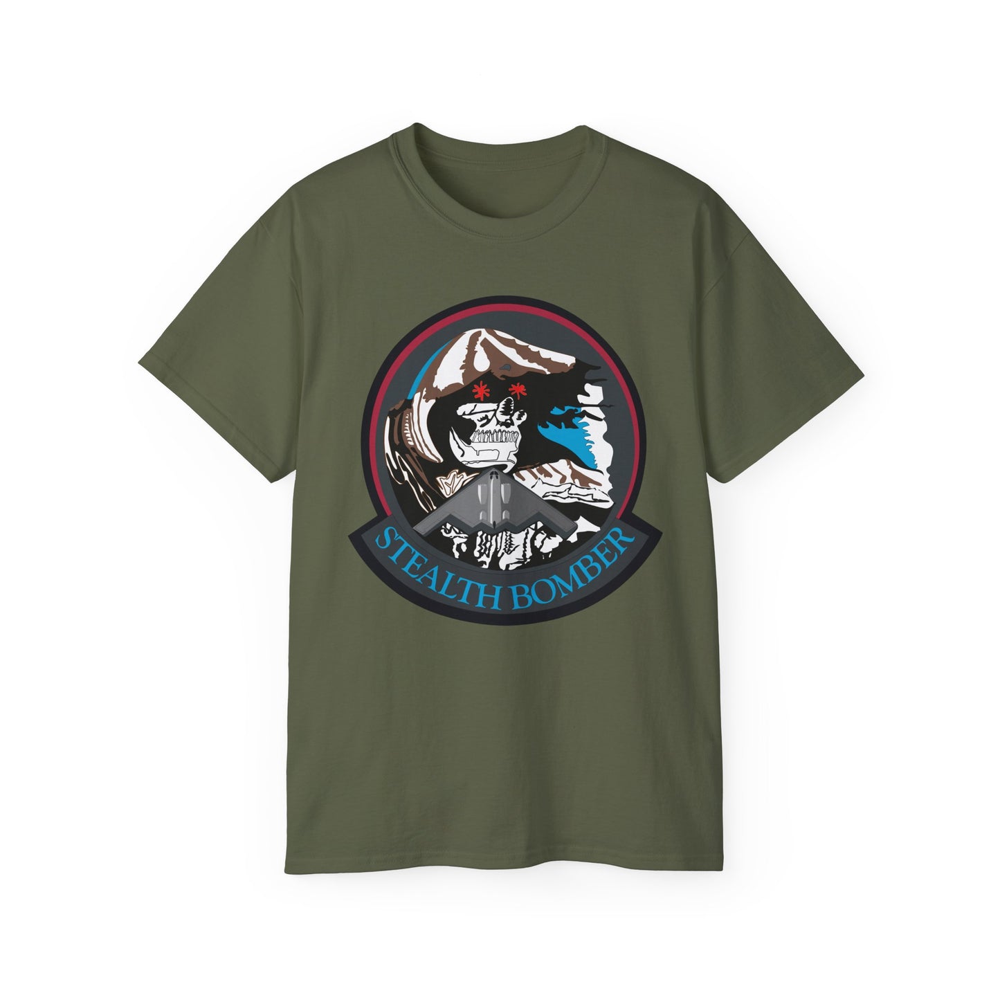 Unisex Ultra Cotton Tee - USAF - B2 - Grim Reaper - Stealth Bomber wo txt X 300