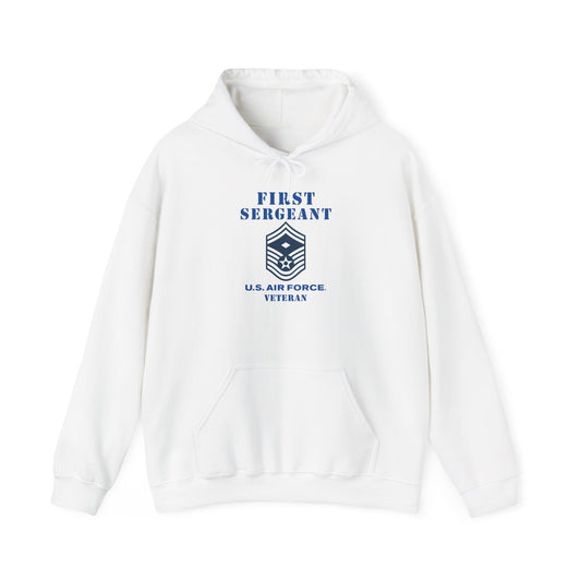Unisex Heavy Blend Hooded Sweatshirt - USAF - First Sergeant (E8b) - 2020 - Veteran