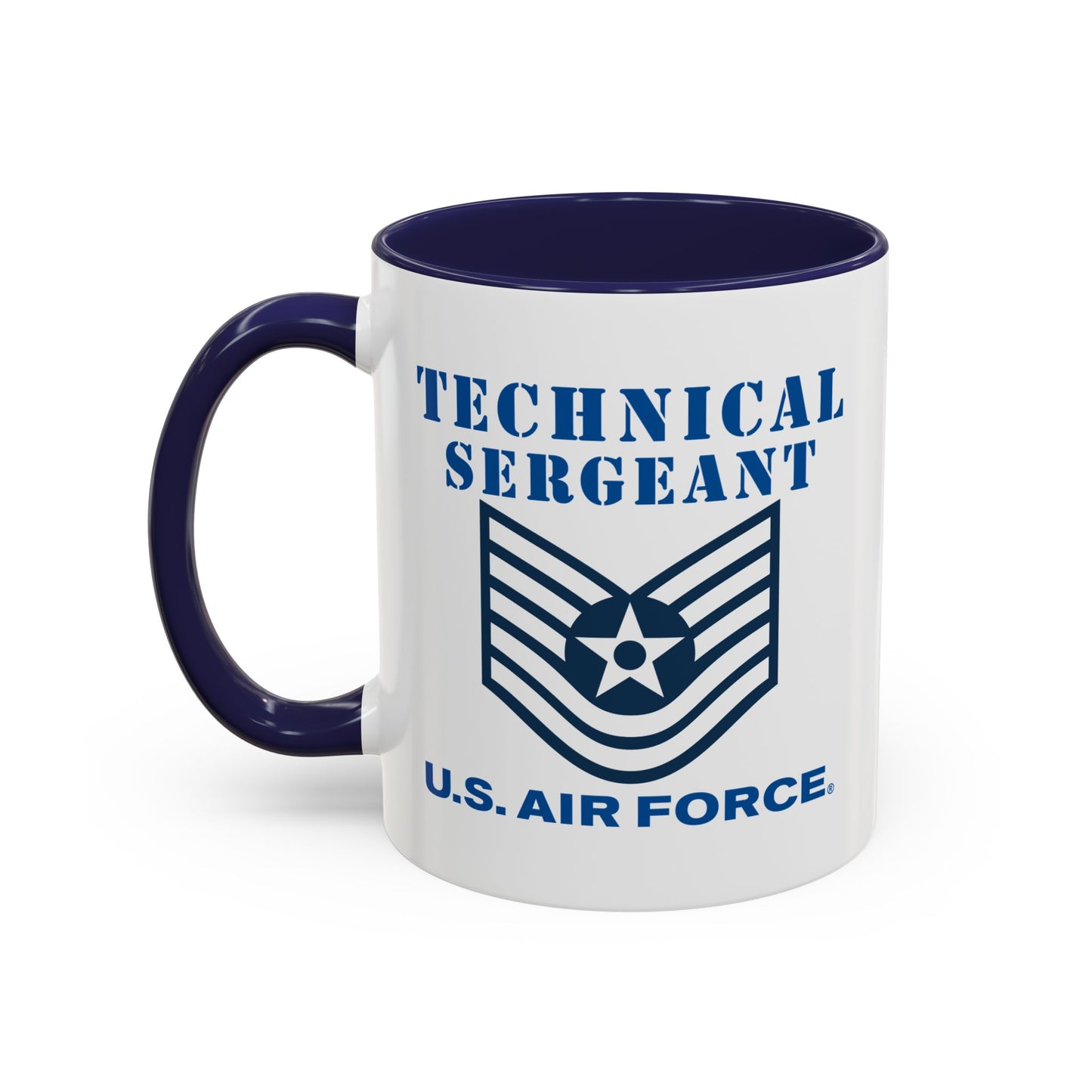 Accent Coffee Mug (11oz & 15oz) - USAF - Technical Sergeant (E6) - 2020 - US Air Force w Text X 300