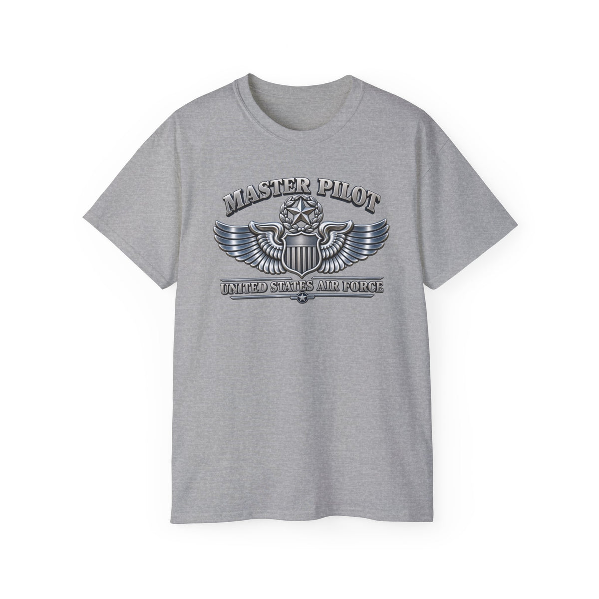 Unisex Ultra Cotton Tee - USAF - Master Pilot Badge - United States Air Force - 3D - Enhanced