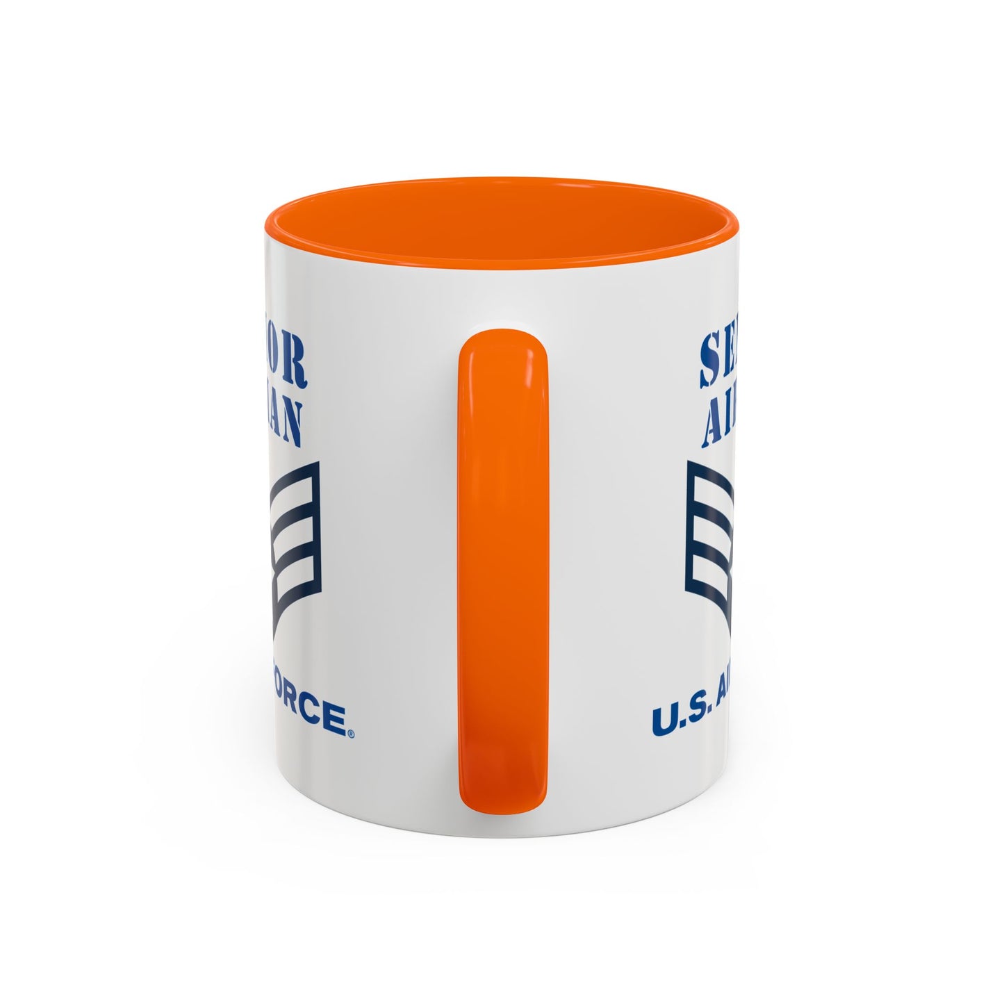 Accent Coffee Mug (11oz & 15oz) - USAF - Senior Airman (E4) - 2020 - US Air Force w Text X 300