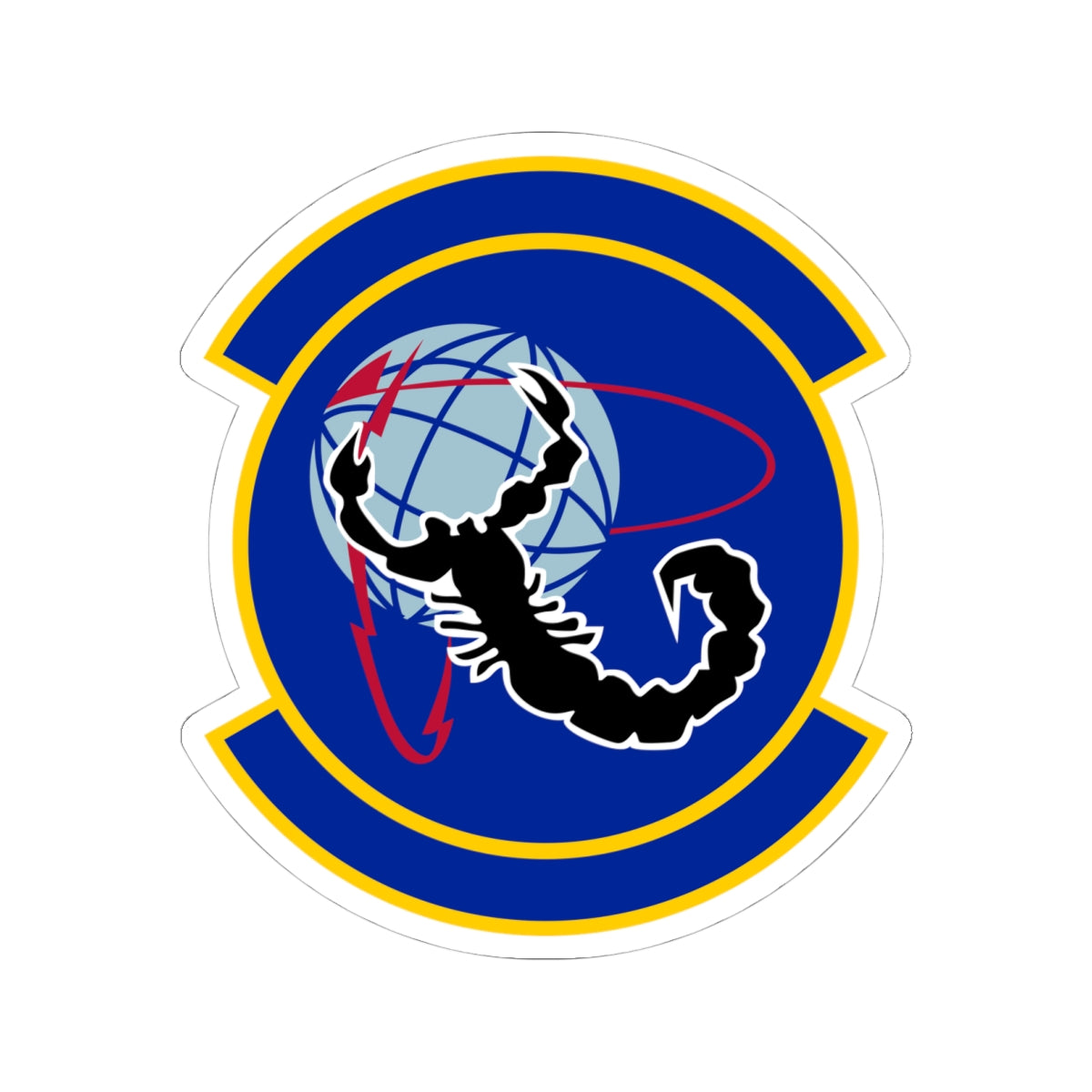 Kiss-Cut Stickers - USAF - 4th Space Warning Sq wo txt X 300