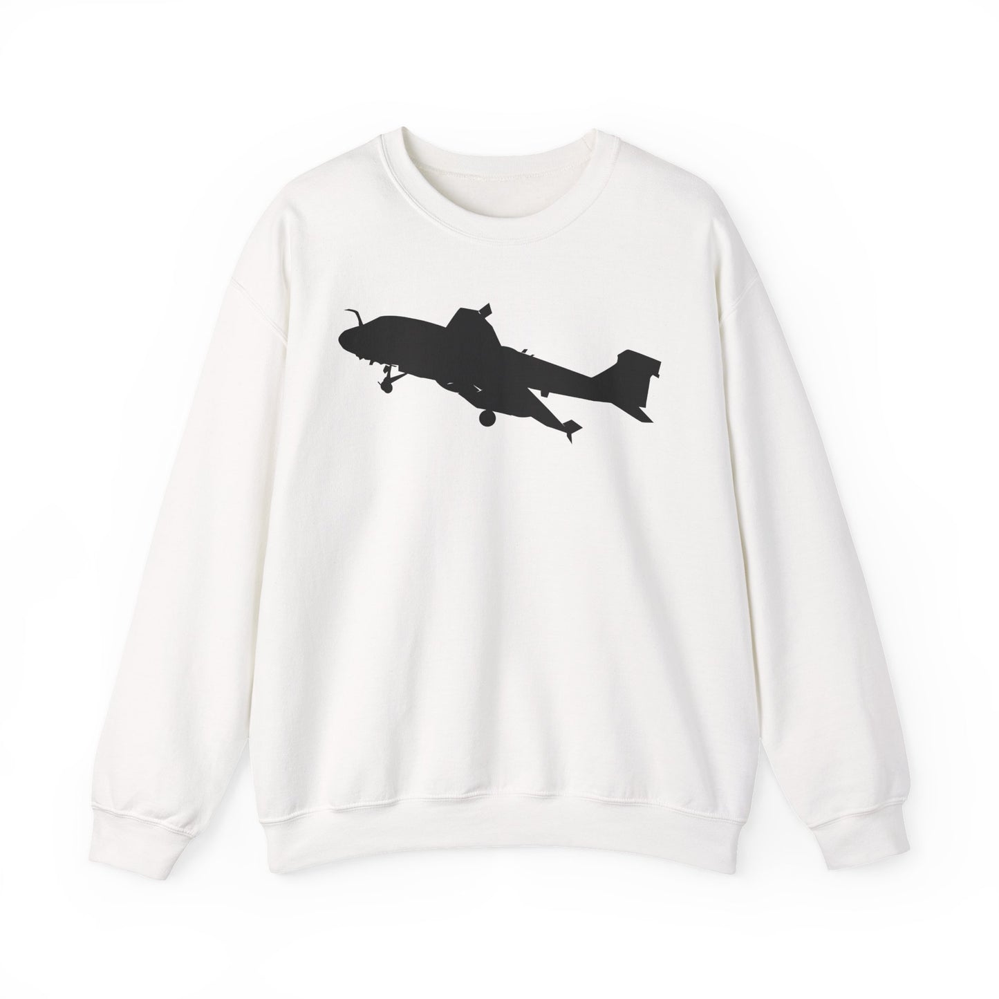 Crewneck Sweatshirt - Aircraft - Navy - A-6A Intruder - Silhouette X 300