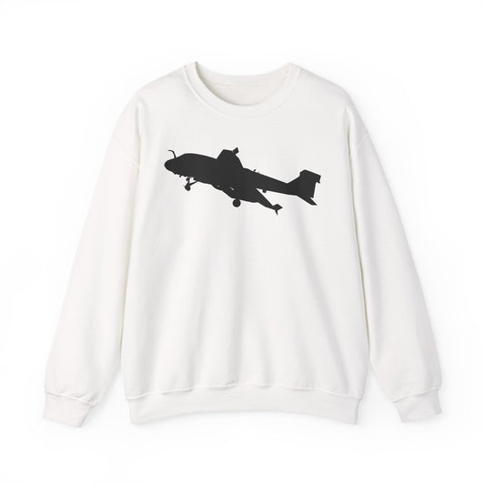 Crewneck Sweatshirt - Aircraft - Navy - A-6A Intruder - Silhouette X 300