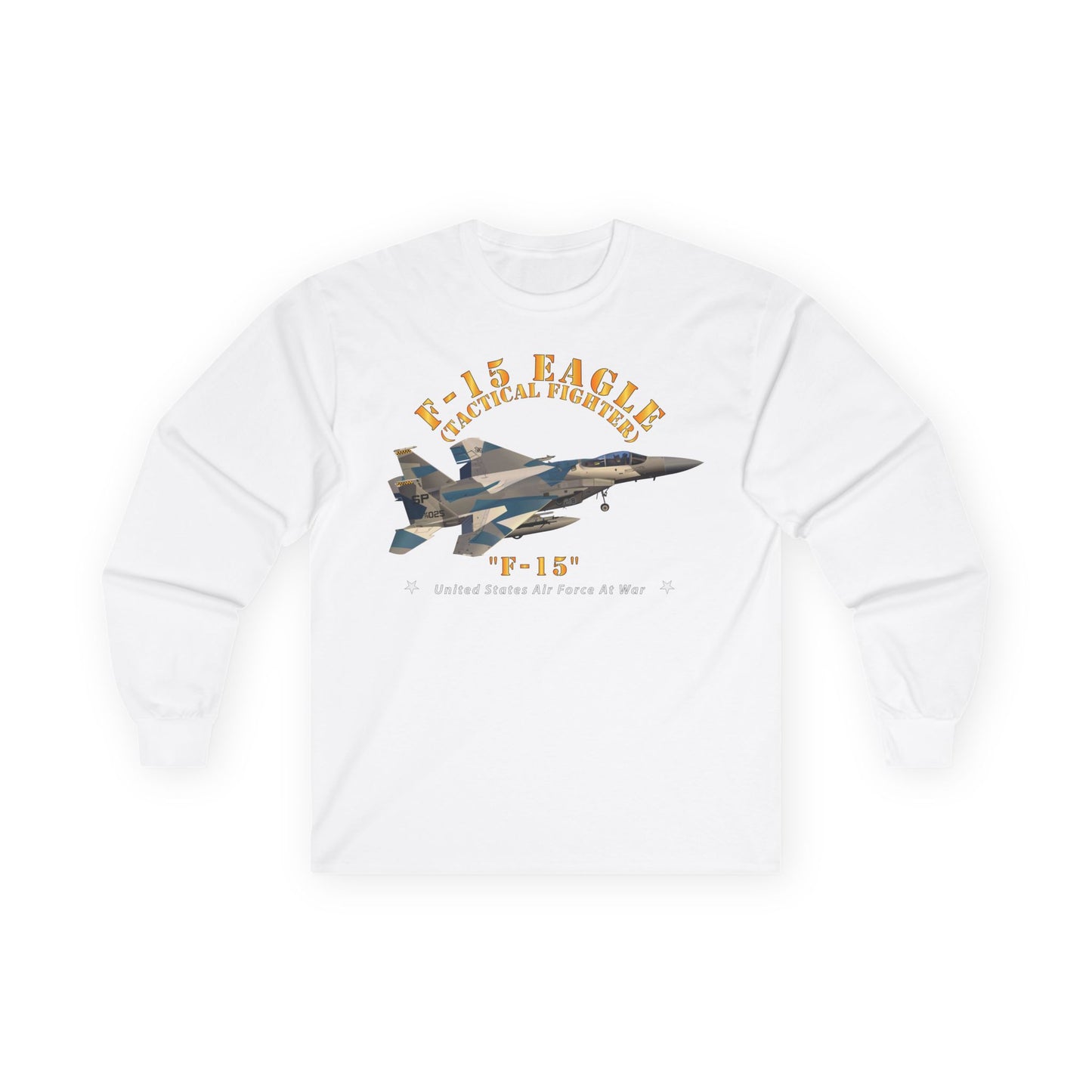 Unisex Ultra Cotton Long Sleeve Tee - USAF - F15 Eagle - F15