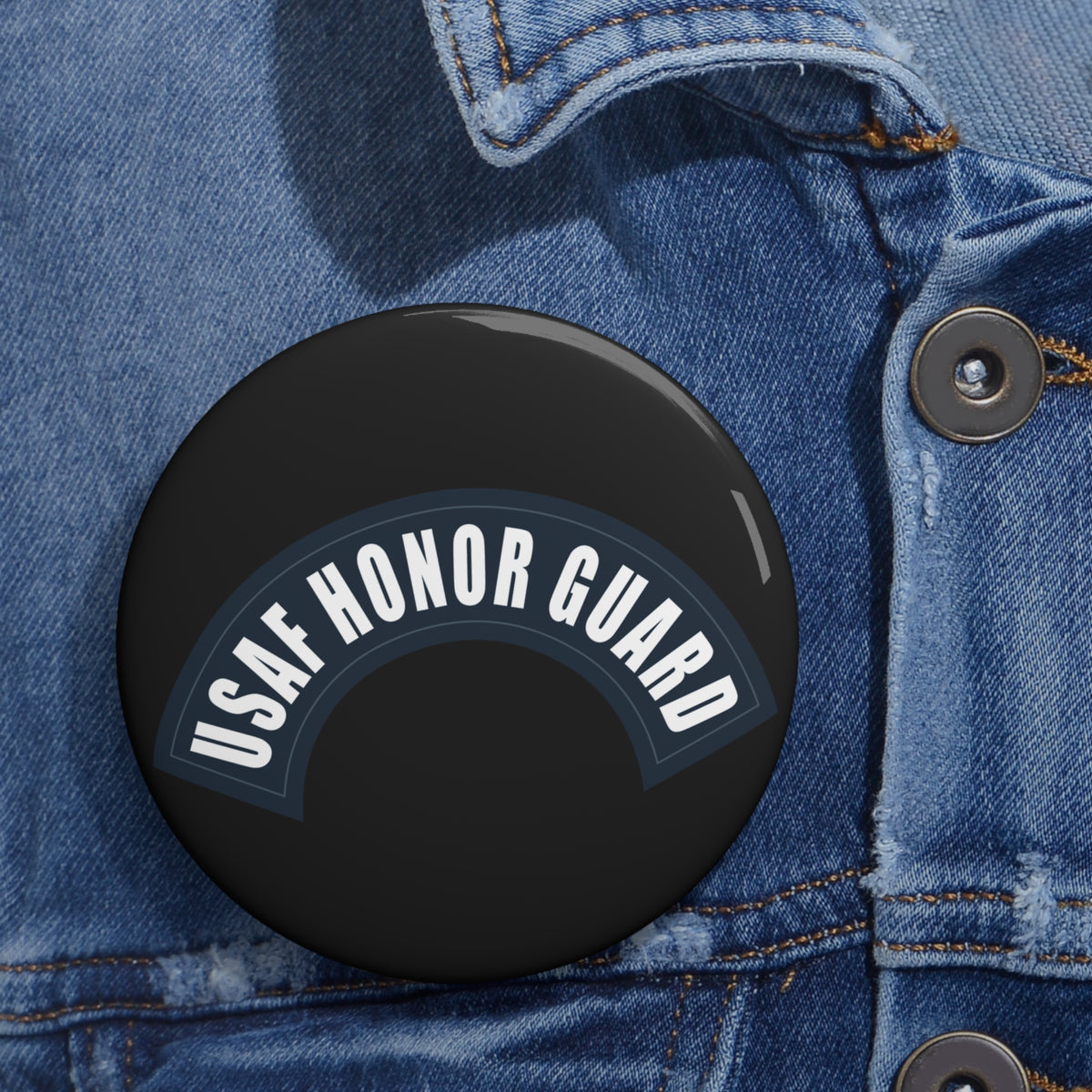 Custom Pin Button - USAF Honor Guard Tab
