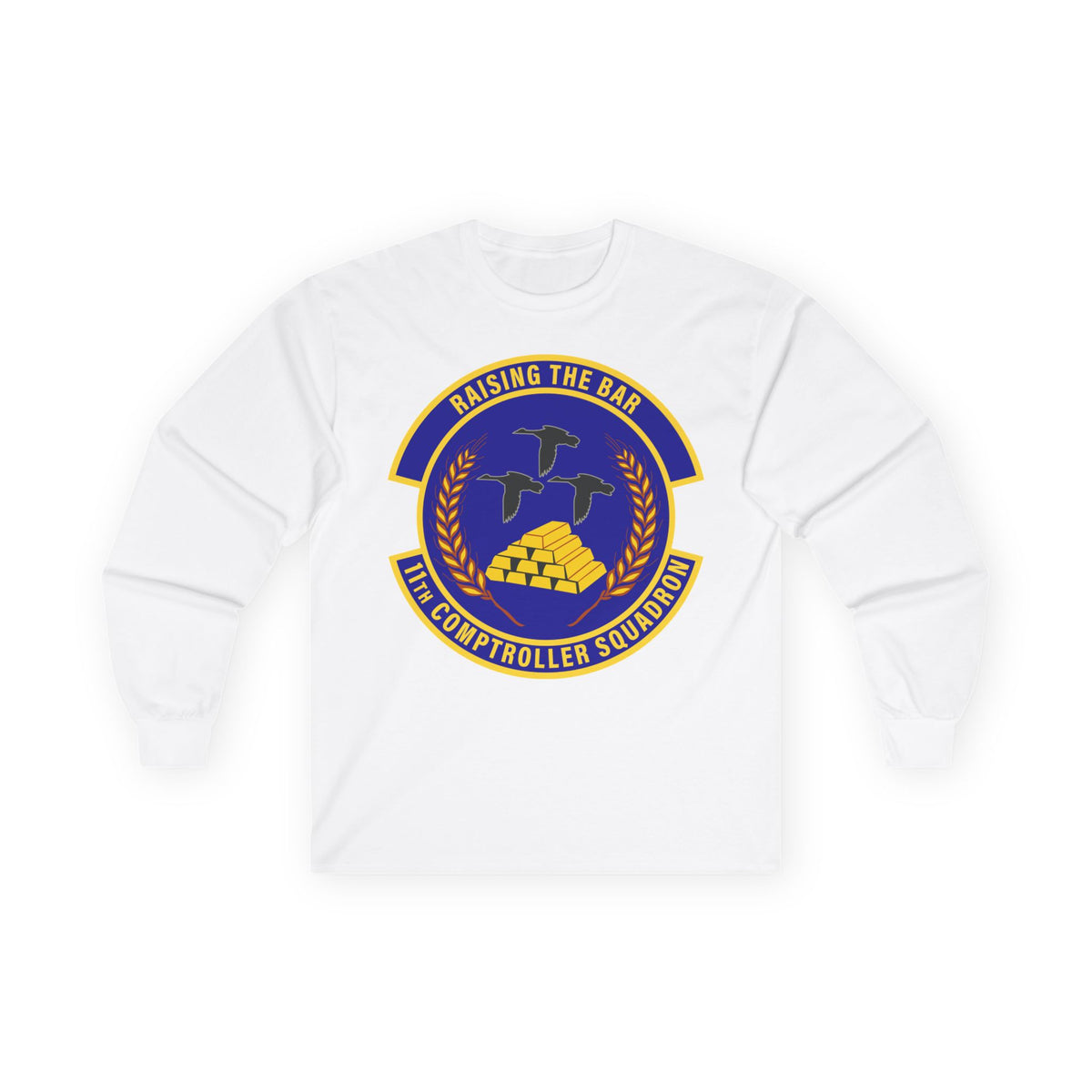 Unisex Ultra Cotton Long Sleeve Tee - USAF - 11th Comptroller Squadron wo txt