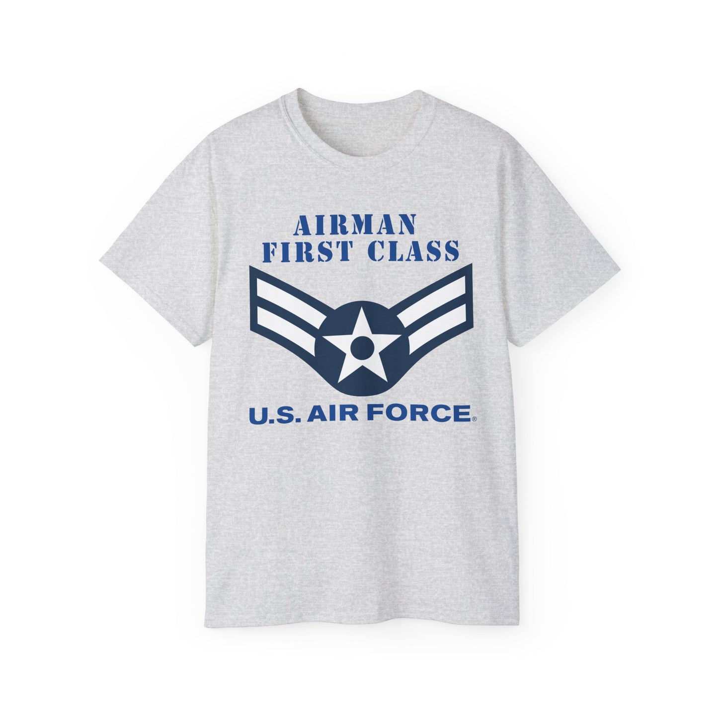 Unisex Ultra Cotton Tee - USAF - Airman - First Class (E3) - 2020 - US Air Force w Text X 300