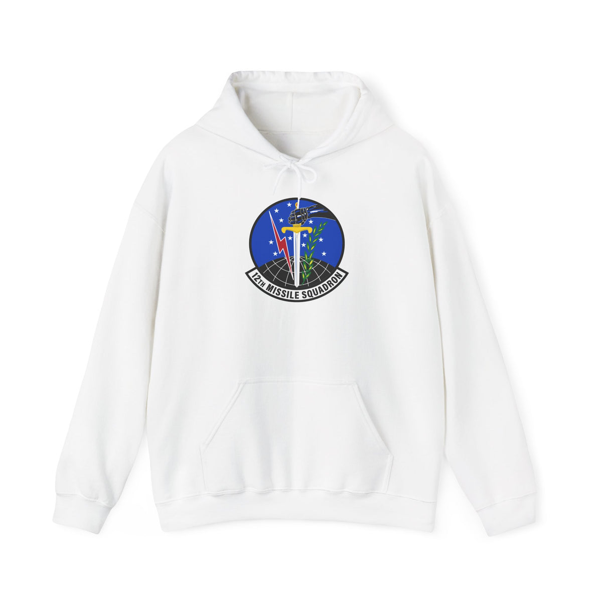 Unisex Heavy Blend Hooded Sweatshirt - USAF - 12th Missile Squadron wo txt