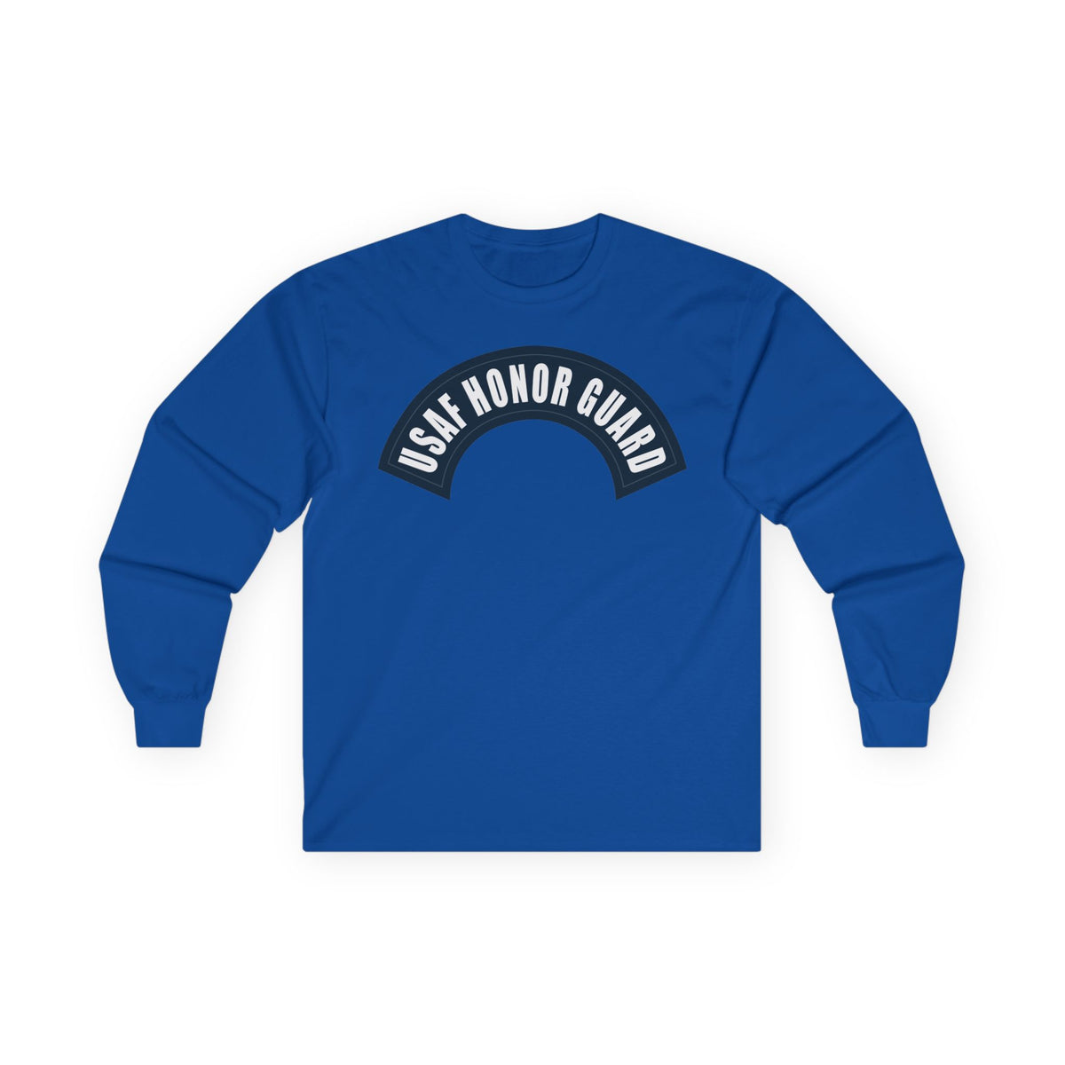 Unisex Ultra Cotton Long Sleeve Tee - USAF Honor Guard Tab