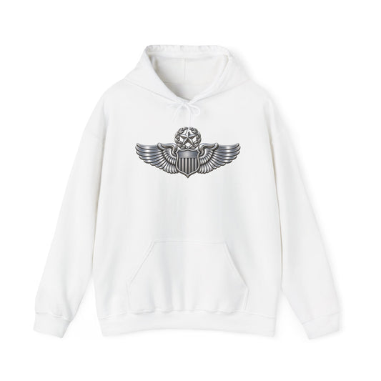 Unisex Heavy Blend Hooded Sweatshirt - USAF - Master Pilot Badge wo txt - 3D - Enhanced