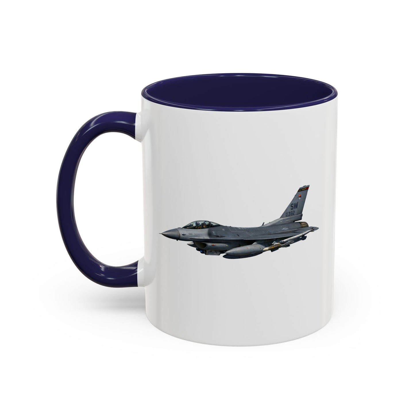Accent Coffee Mug (11oz & 15oz) - USAF - F-16 Fighting Falcon wo txt X 300