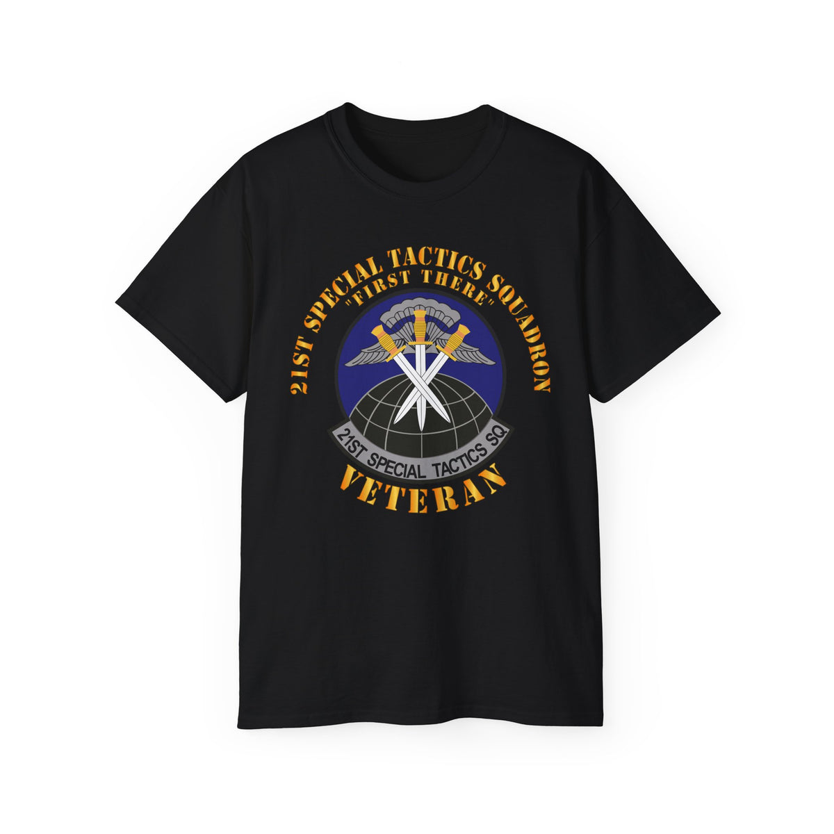 Unisex Ultra Cotton Tee - USAF - 21st Special Tactics Squadron - First There -Veteran