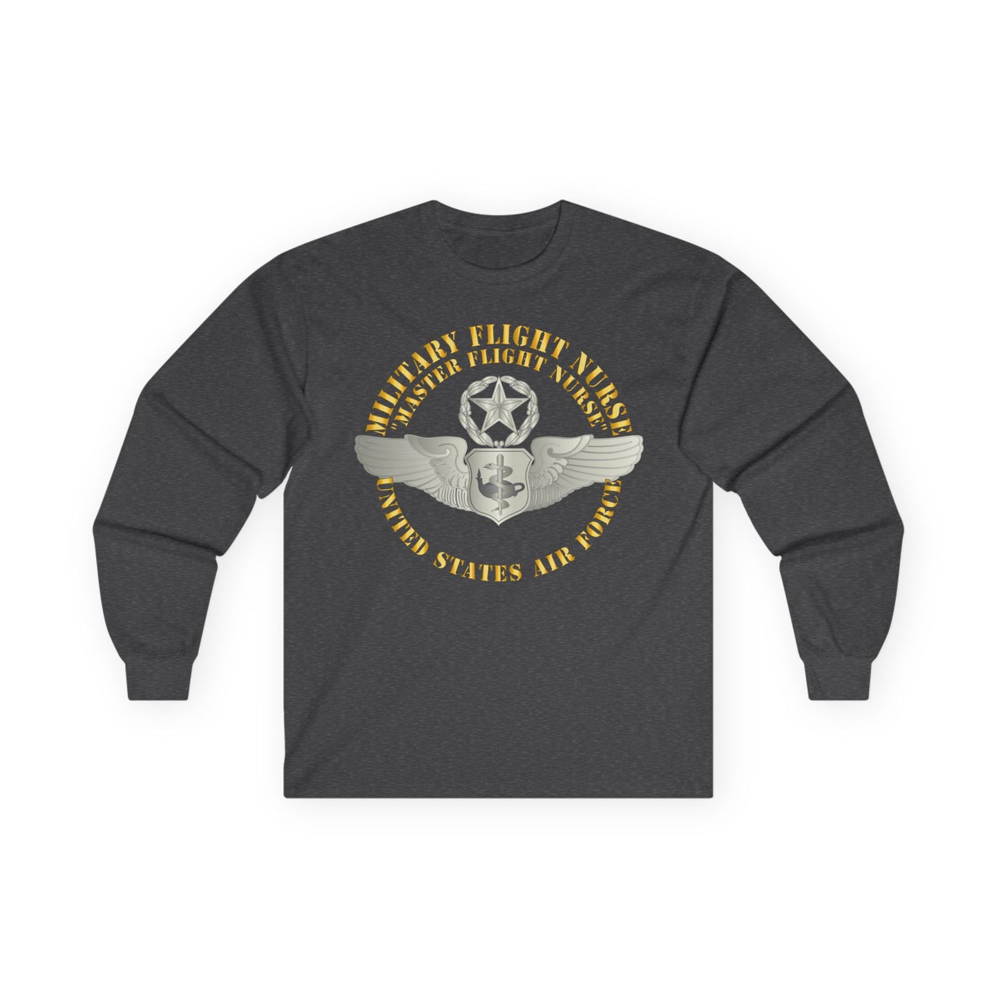 Unisex Ultra Cotton Long Sleeve Tee - USAF - Military Flight Nurse - Flight Nurse - Master