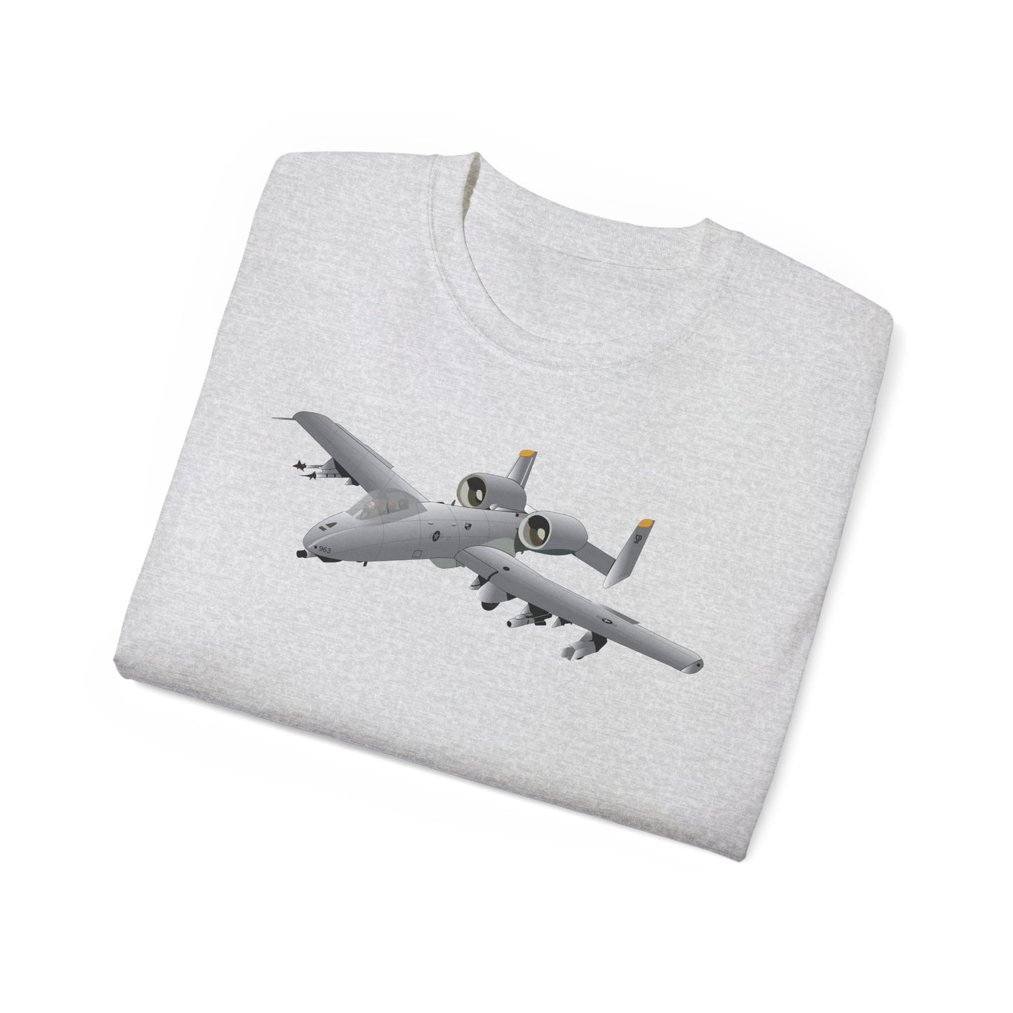 Unisex Ultra Cotton Tee - Aircraft - A10 - Front - Top - Oblique X 300