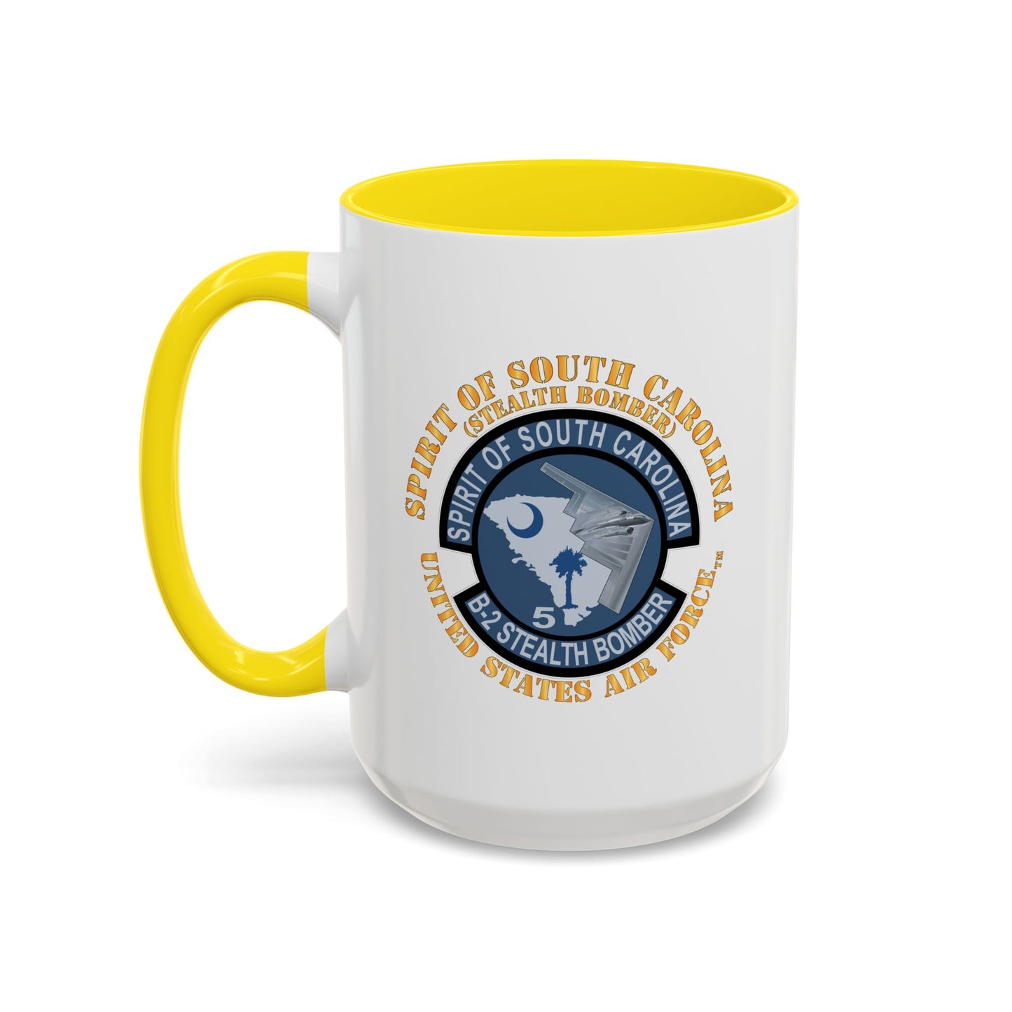 Accent Coffee Mug (11oz & 15oz) - USAF - B2 - Spirit of South Carolina Stealth Bomber X 300