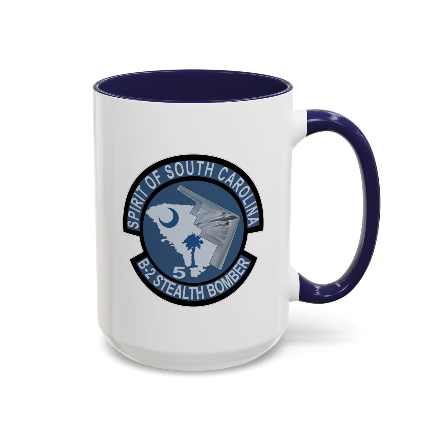 Accent Coffee Mug (11oz & 15oz) - USAF - B2 - Spirit of South Carolina Stealth Bomber wo Txt X 300
