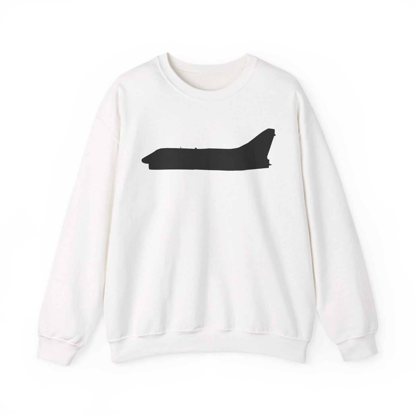 Crewneck Sweatshirt - Aircraft - Navy - A-7B Corsair II - Side - Silhouette X 300
