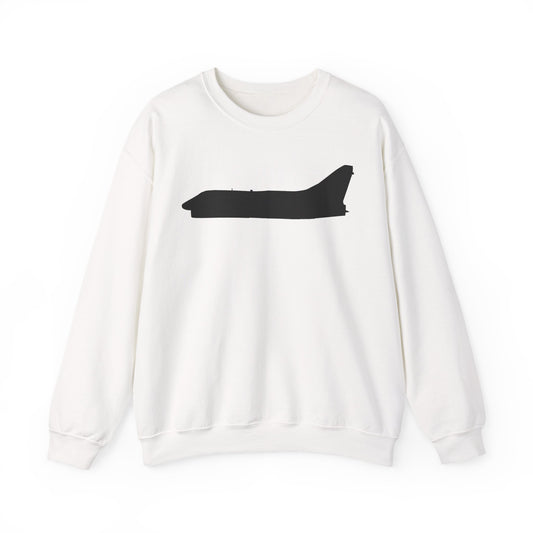 Crewneck Sweatshirt - Aircraft - Navy - A-7B Corsair II - Side - Silhouette X 300