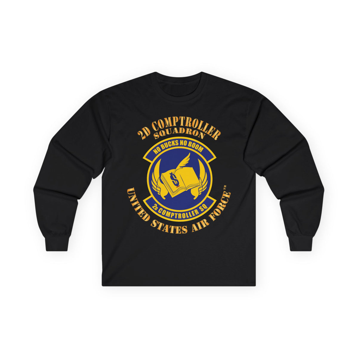 Unisex Ultra Cotton Long Sleeve Tee - USAF - 2d Comptroller Squadron