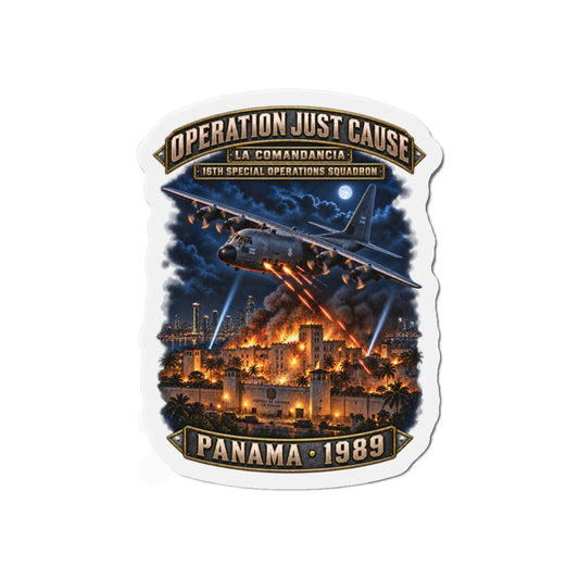 Die-Cut Magnet - SOF - 16th SOS - Panama Invasion 1989 - La Comandancia - 3D - Enhanced