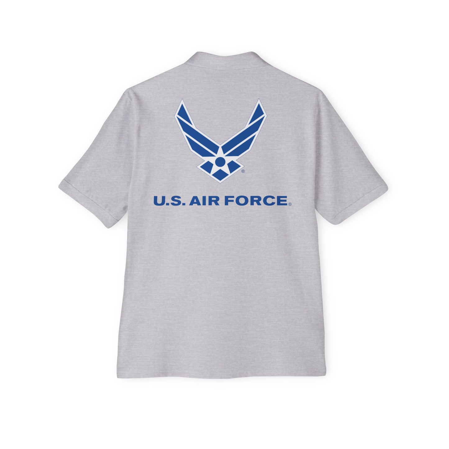 Men's Piqué Polo - USAF Logo, TM Txt - U S Air Force X 300