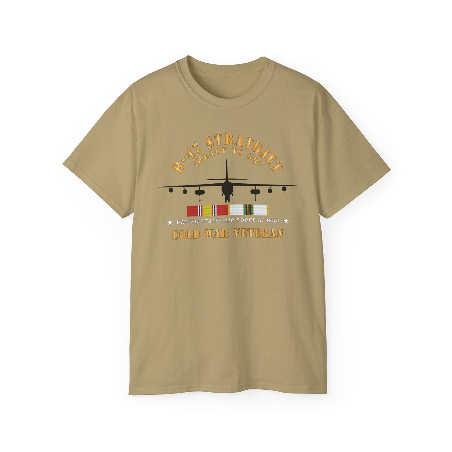 Unisex Ultra Cotton Tee - USAF - B-47 Stratojet - Ready to Go - Silhouette - Cold War Veteran X 300