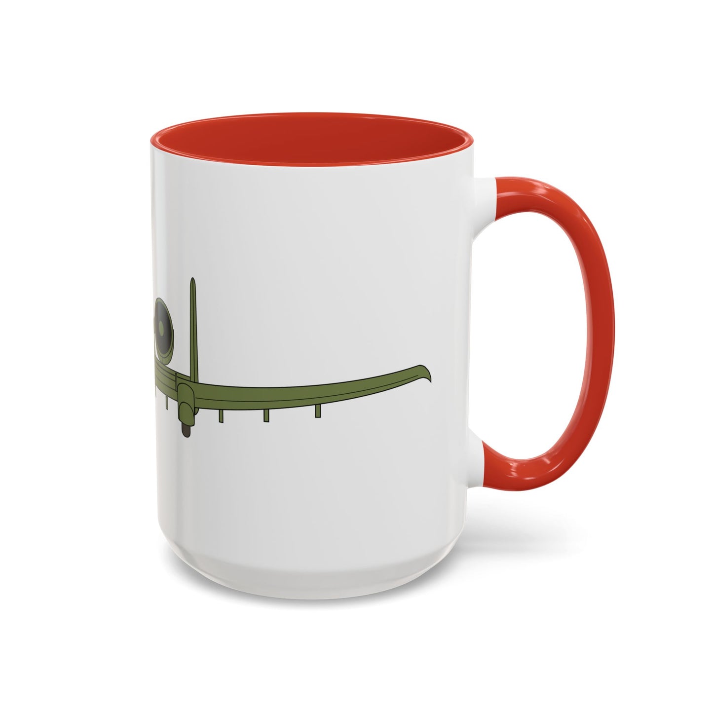 Accent Coffee Mug (11oz & 15oz) - Aircraft - USAF - A-10 Thunderbolt II - Front X 300