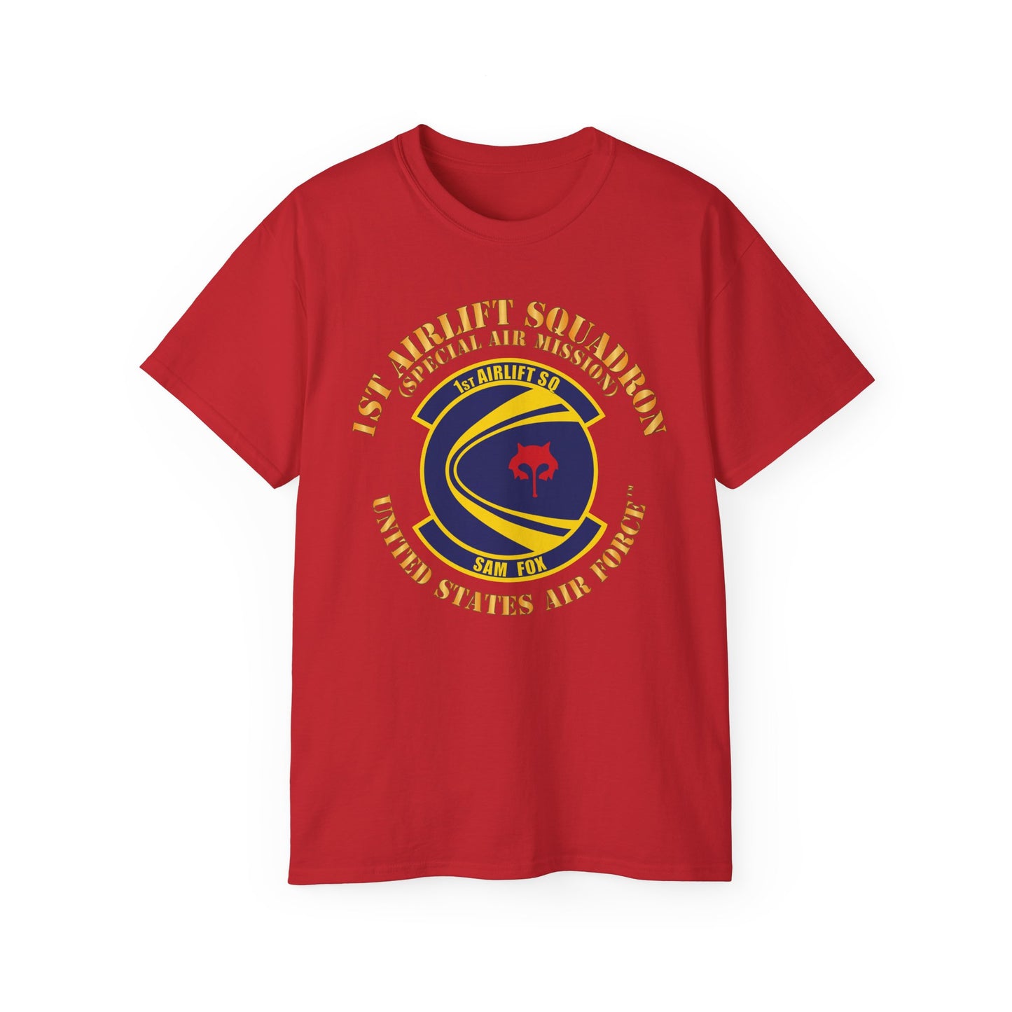 Unisex Ultra Cotton Tee - USAF - 1st Airlift Squadron X 300