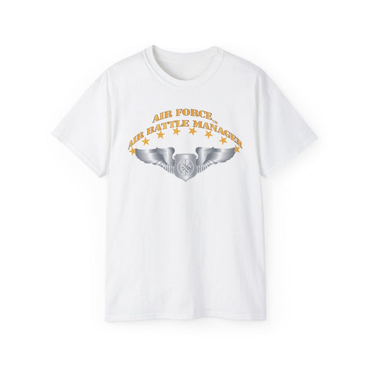Unisex Ultra Cotton Tee - USAF - Air Battle Manager - Basic Wings X 300