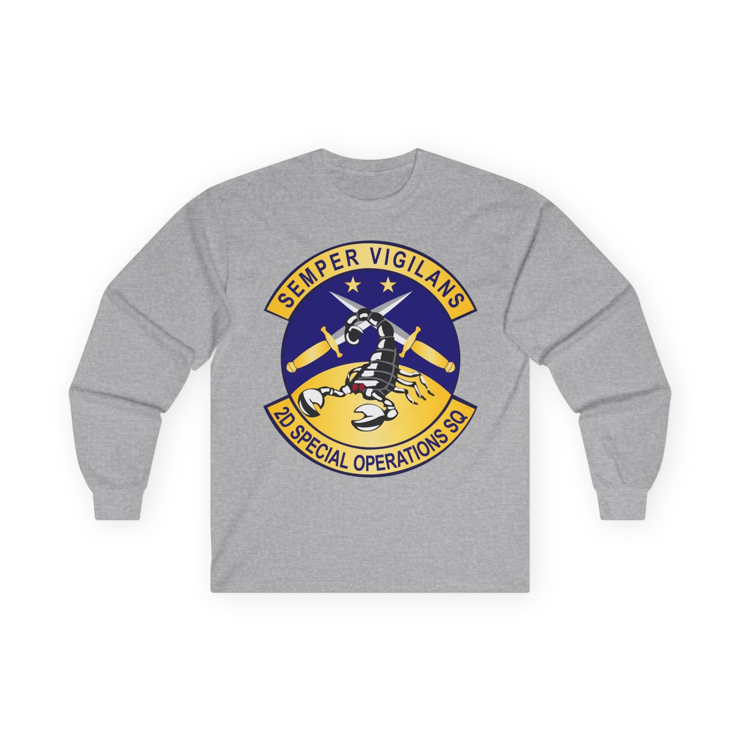 Unisex Ultra Cotton Long Sleeve Tee - USAFSOF - 2nd Special Operations Squadron wo Txt