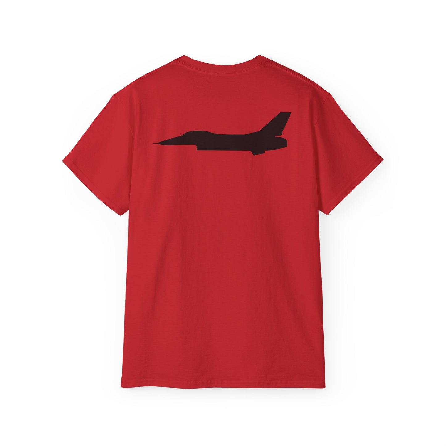 Unisex Ultra Cotton Tee - Aircraft - F-16 - Side - Black - wo Txt X 300