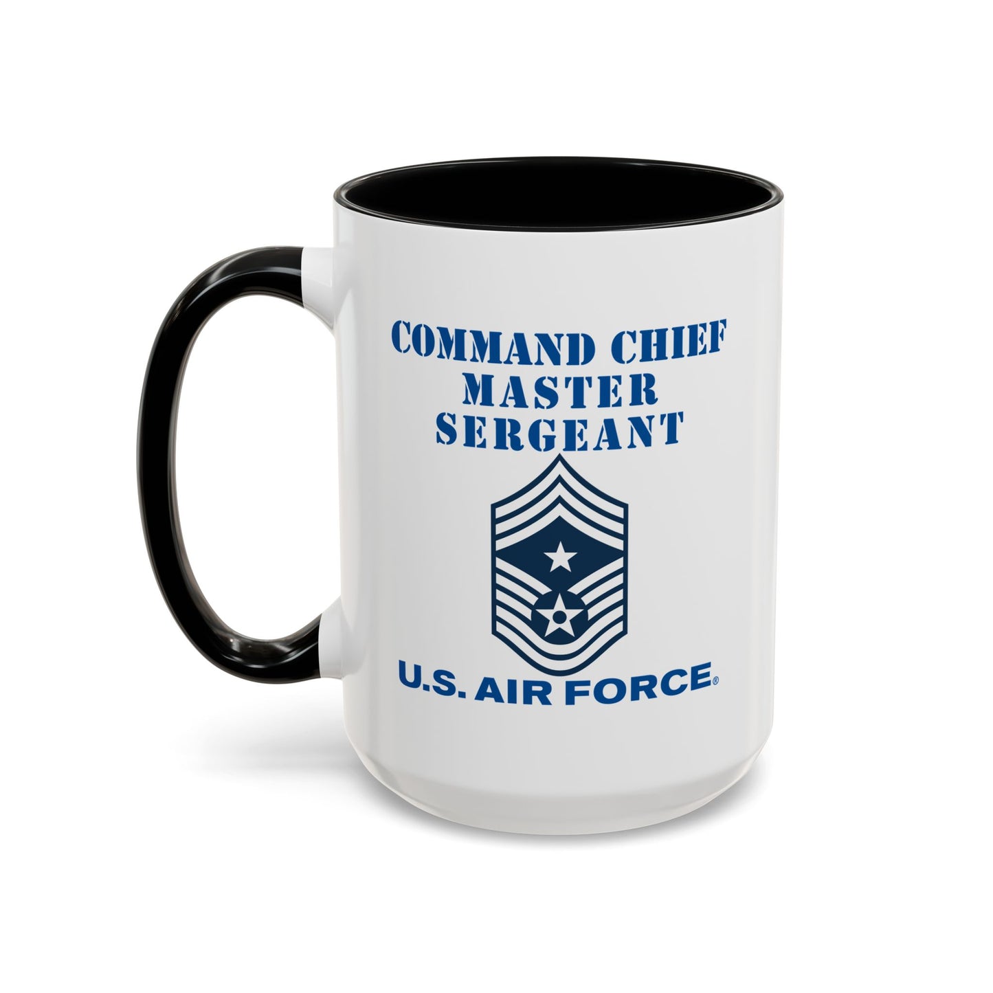 Accent Coffee Mug (11oz & 15oz) - USAF - Command Chief Master Sergeant (E9c) - 2020 - US Air Force w Text X 300