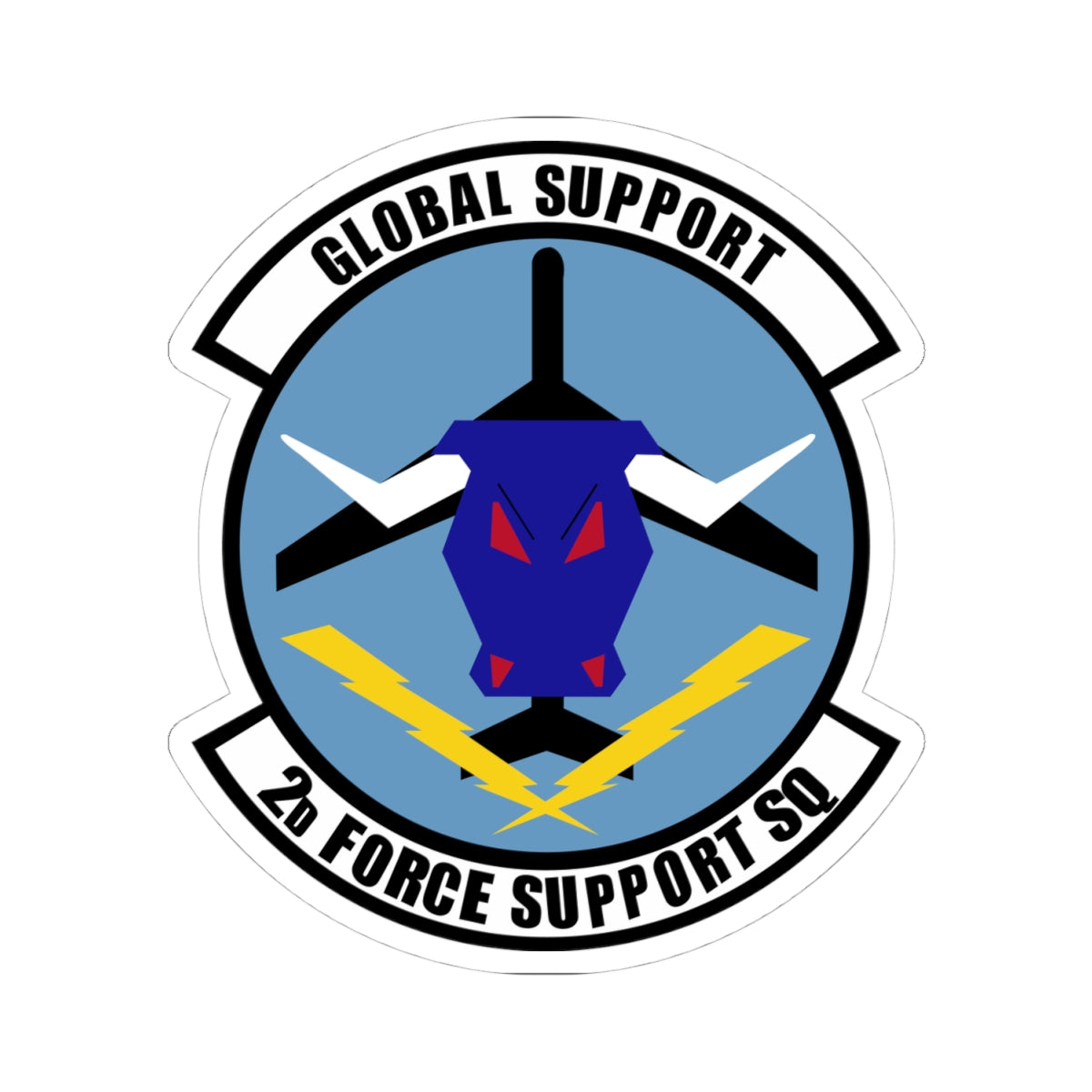 Kiss-Cut Stickers - USAF - 2d  Force Support Squadron wo txt