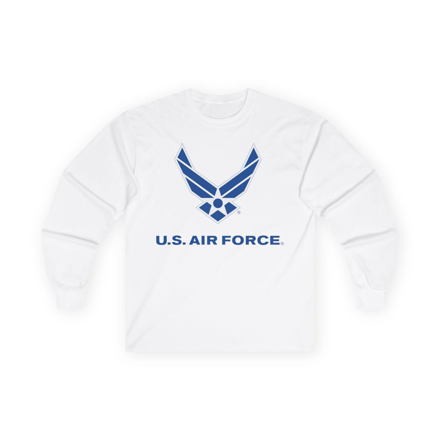 Unisex Ultra Cotton Long Sleeve Tee - USAF Logo, TM Txt - U S Air Force X 300
