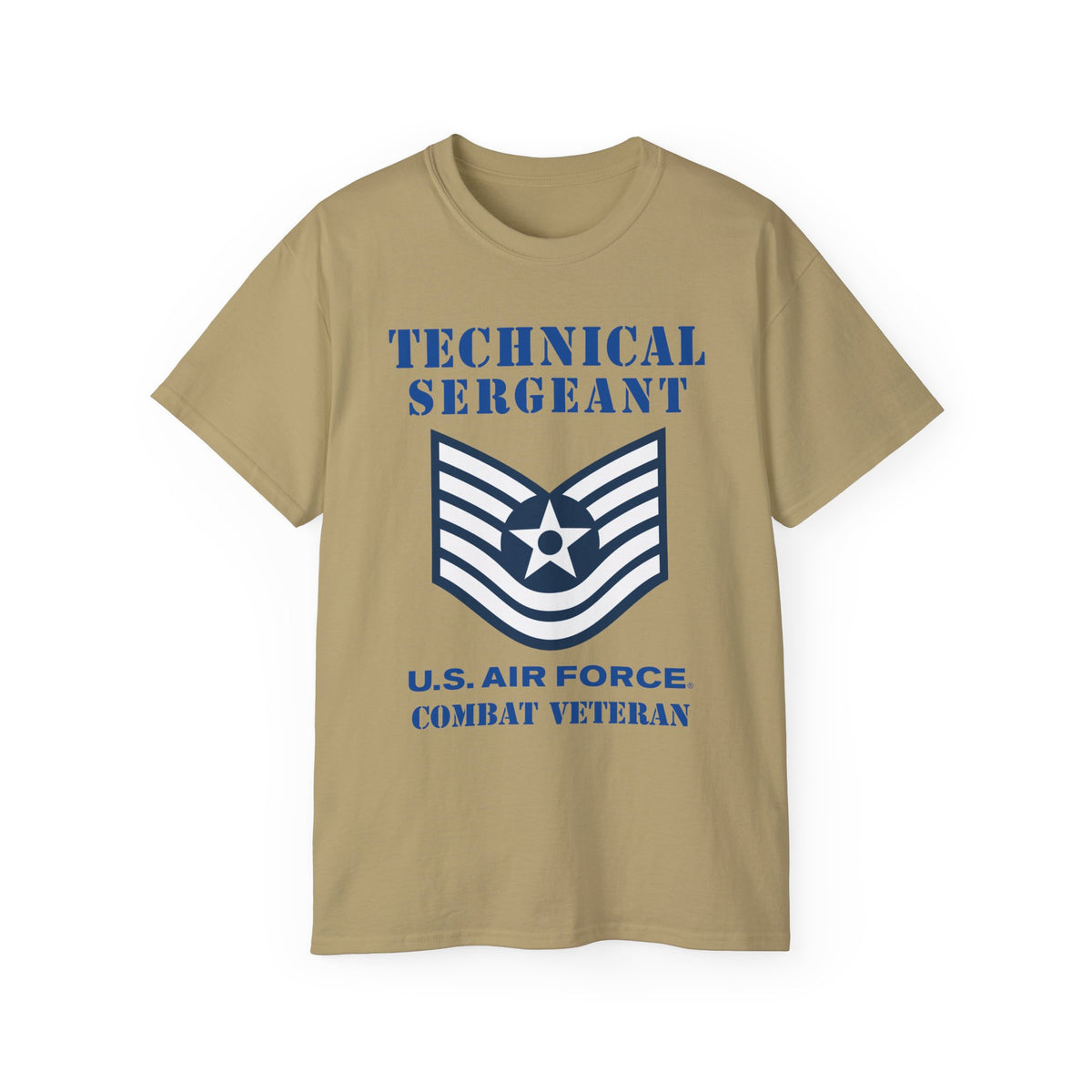Unisex Ultra Cotton Tee - USAF - Technical Sergeant (E6) - 2020 - Combat Veteran
