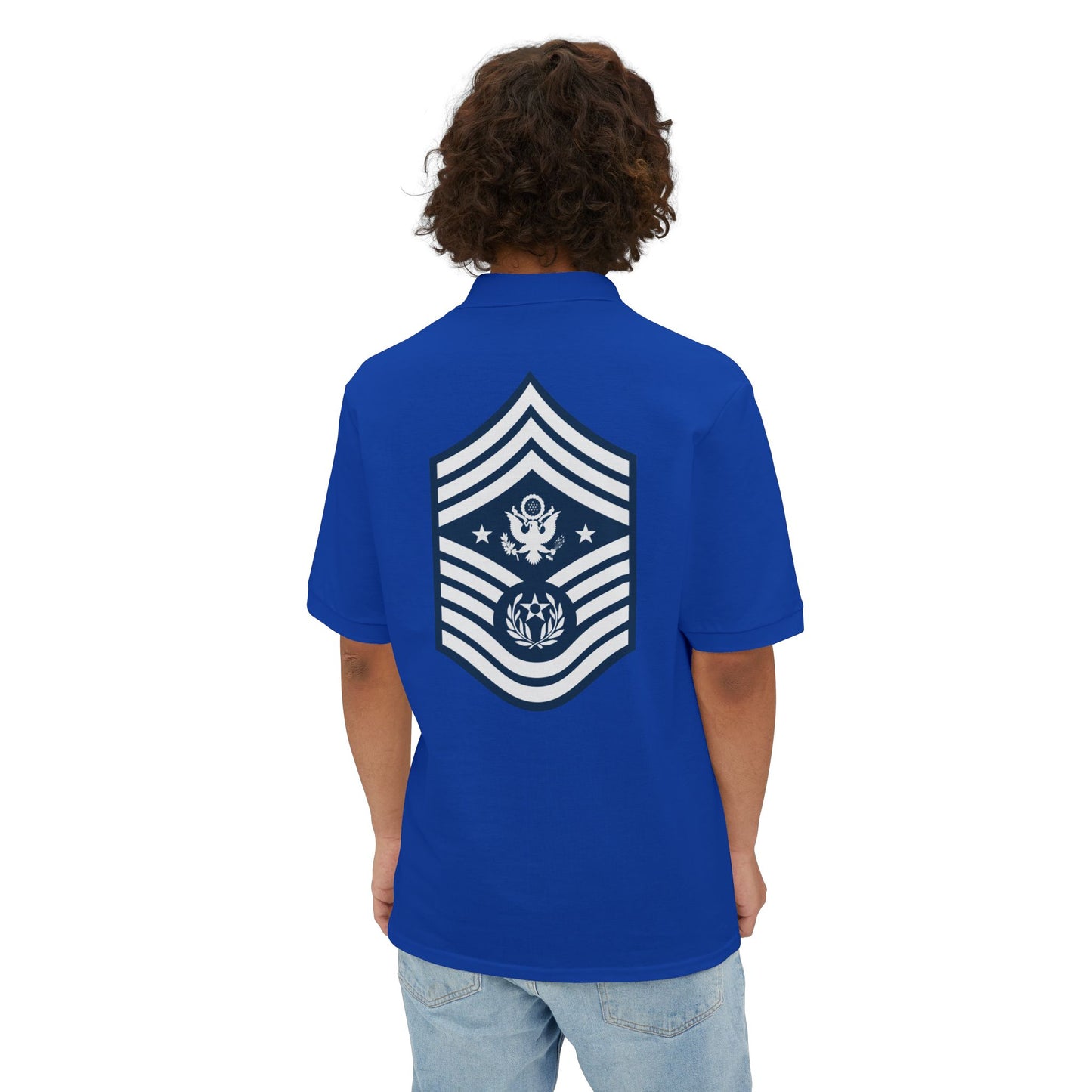 Men's Piqué Polo - USAF - Chief Master Sergeant of the Air Force (E9d) - 2020