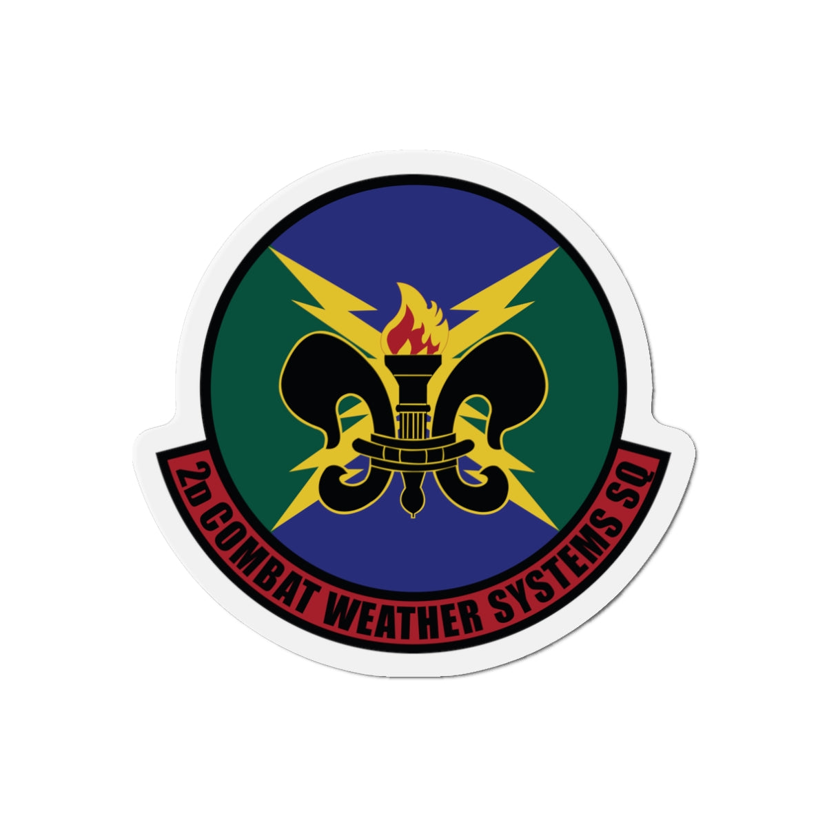 Die-Cut Magnet - USAF - 2d Combat Weather Systems Squadron wo txt