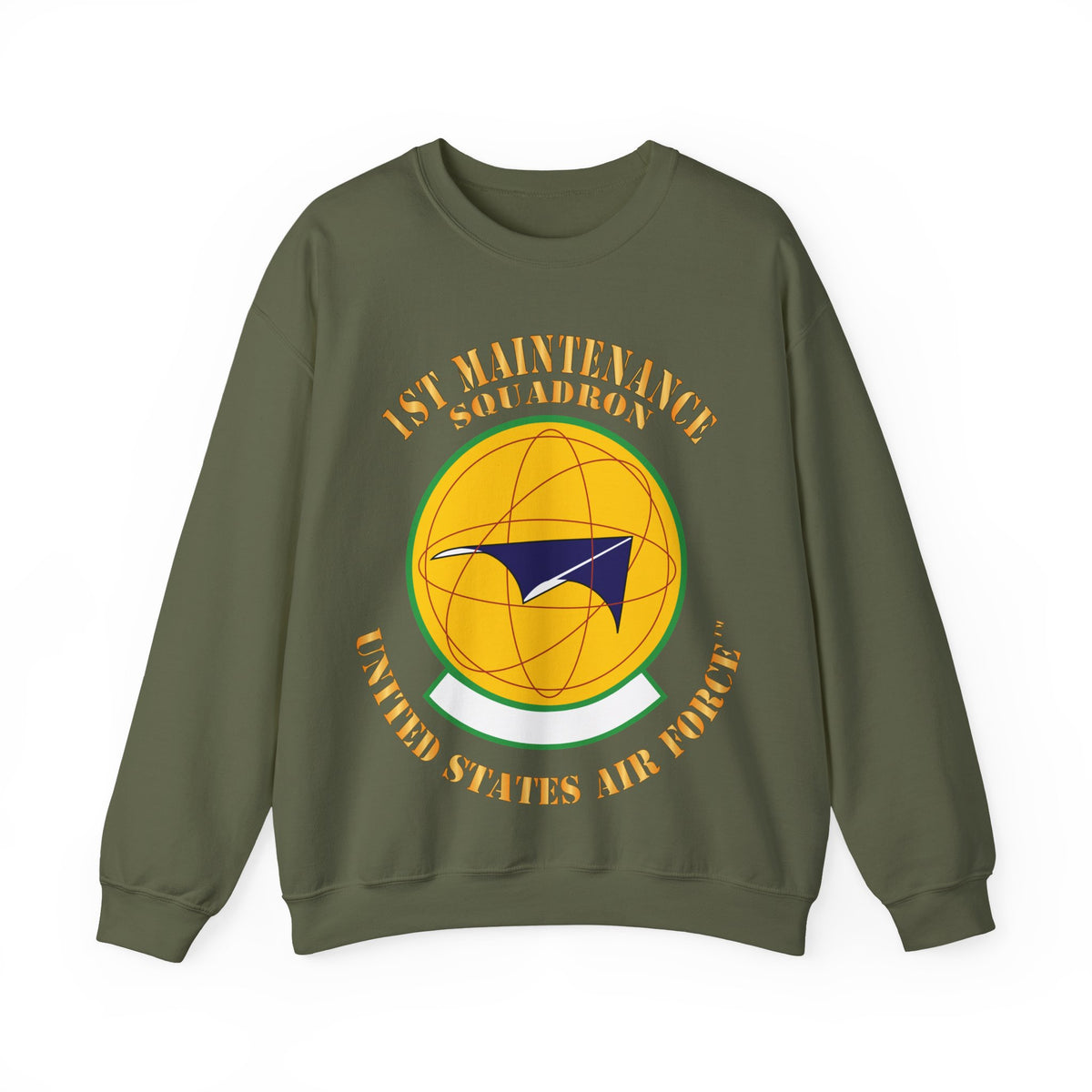 Crewneck Sweatshirt - USAF - 1st Maintenance Squadron X 300