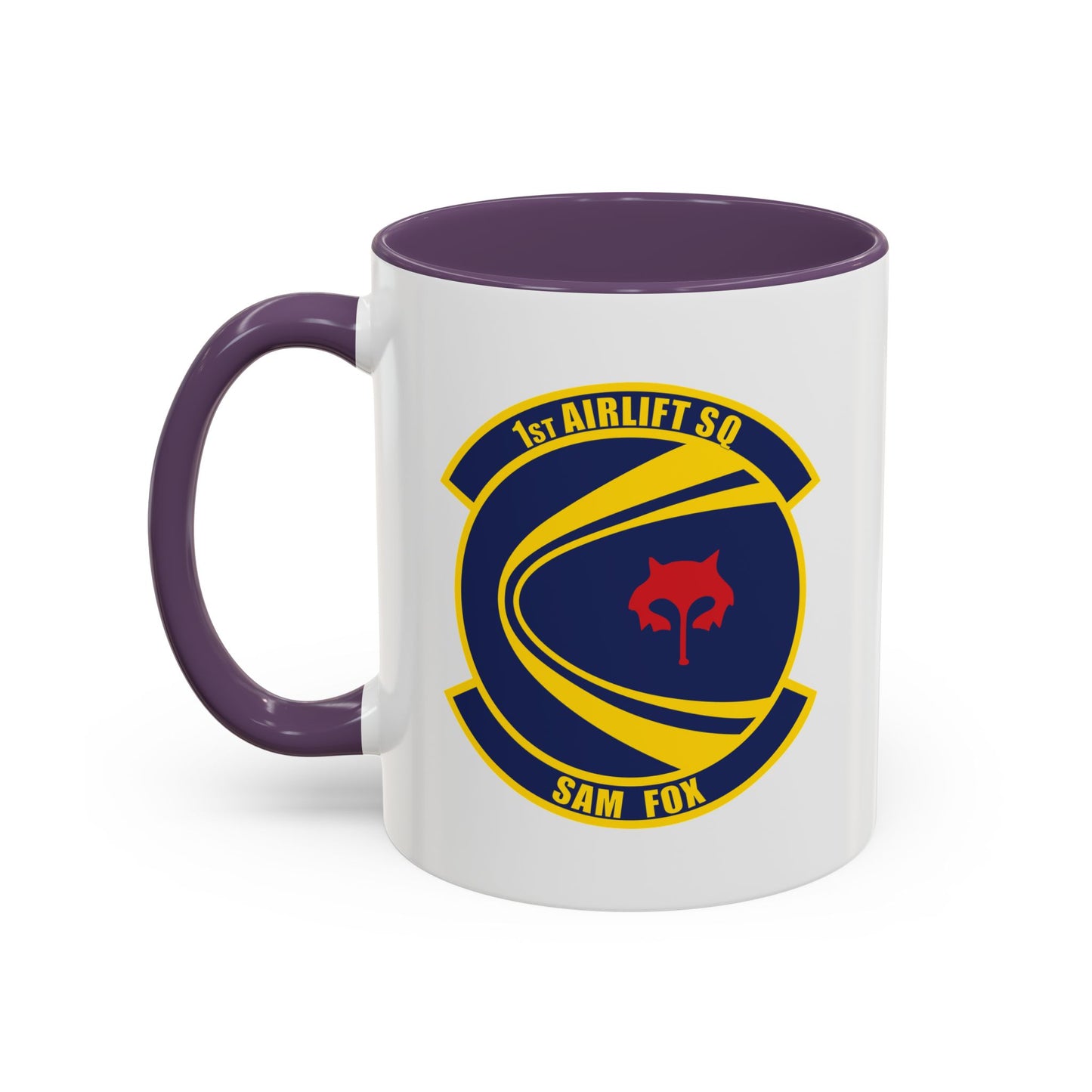 Accent Coffee Mug (11oz & 15oz) - USAF - 1st Airlift Squadron wo txt X 300