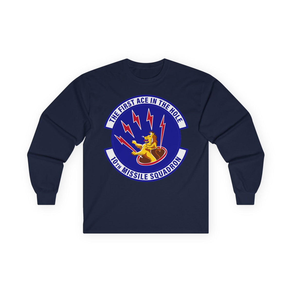 Unisex Ultra Cotton Long Sleeve Tee - USAF - 10th Missile Squadron wo txt