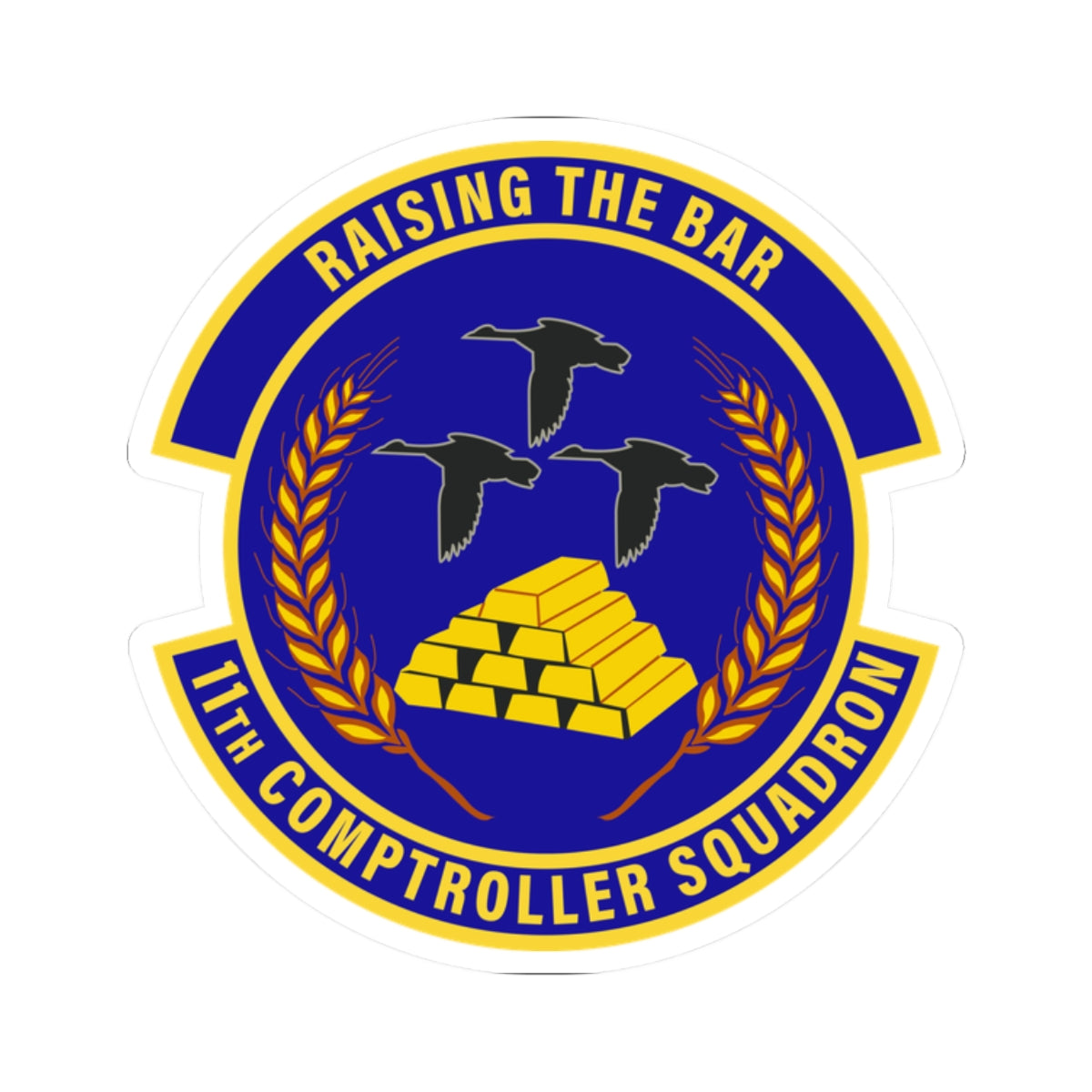 Kiss-Cut Stickers - USAF - 11th Comptroller Squadron wo txt