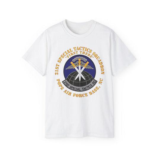 Unisex Ultra Cotton Tee - USAF - 21st Special Tactics Squadron - First There - Pope AFB, NC