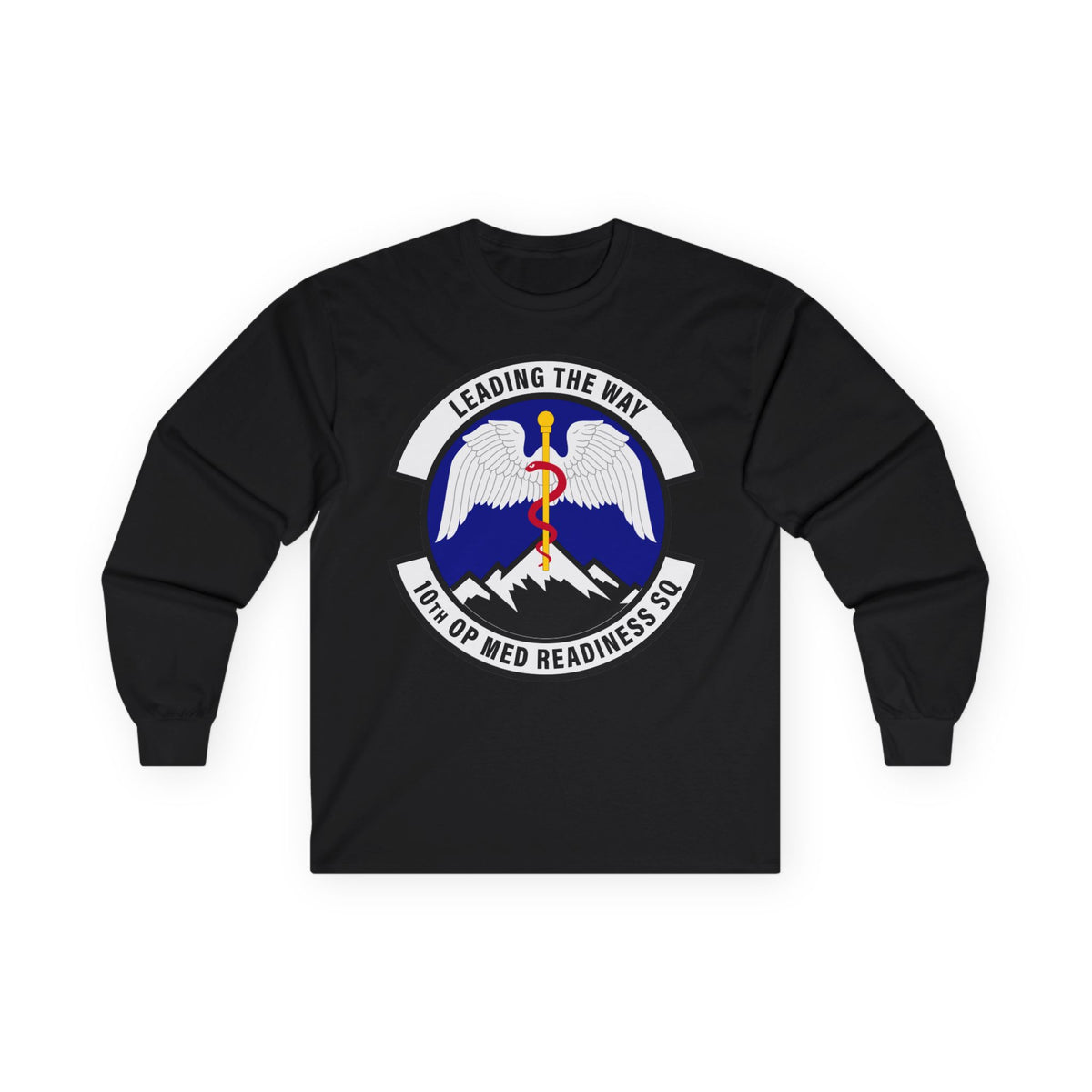 Unisex Ultra Cotton Long Sleeve Tee - USAF - 10th Operational Medical Readiness Sq wo txt