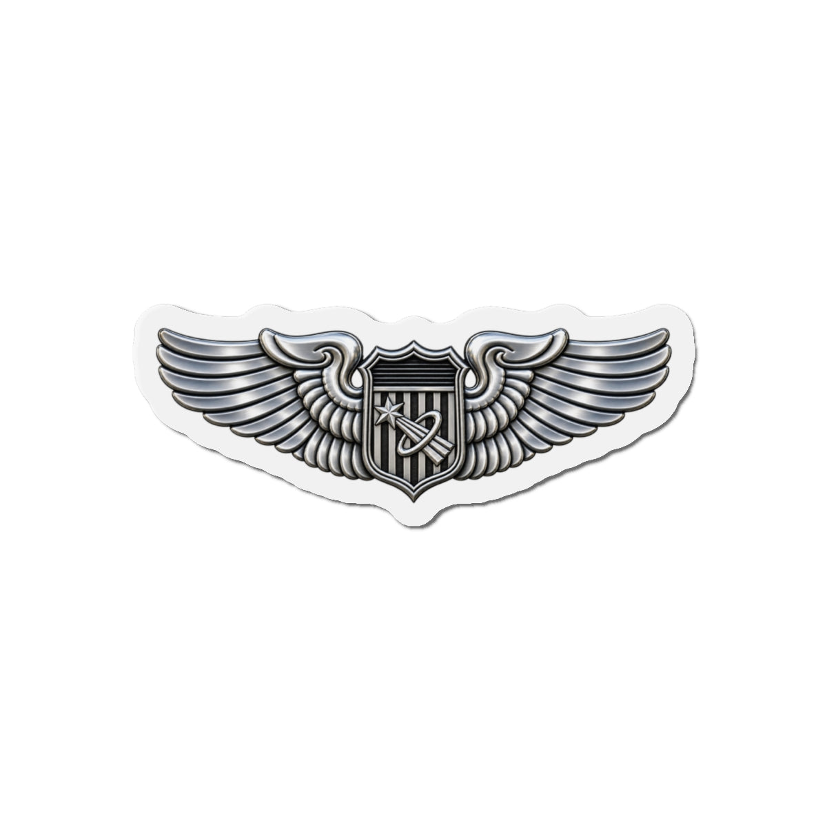 Die-Cut Magnet - USAF - Basic Astronaut Badge wo txt - 3D - Enhanced