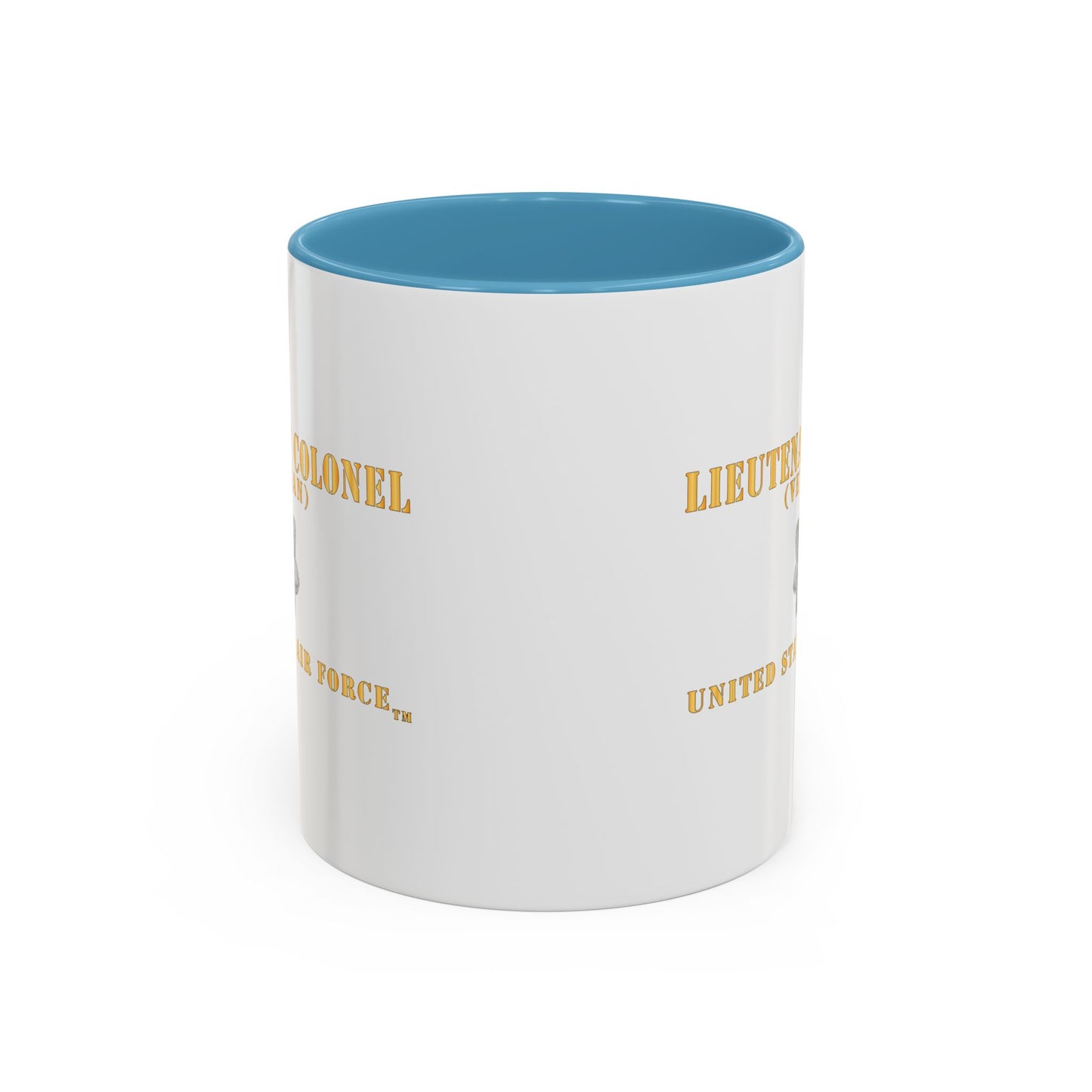 Accent Coffee Mug (11oz & 15oz) - USAF - Lieutenant Colonel - LTC - Veteran - Flat - TM X 300